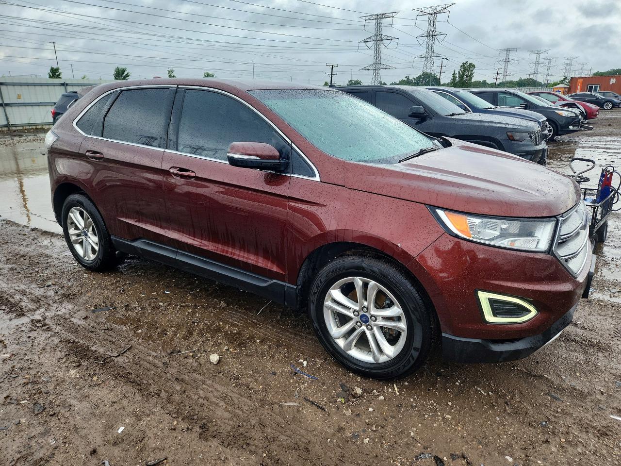 2015 Ford Edge Sel Brown vin: 2FMTK3J94FBB84934