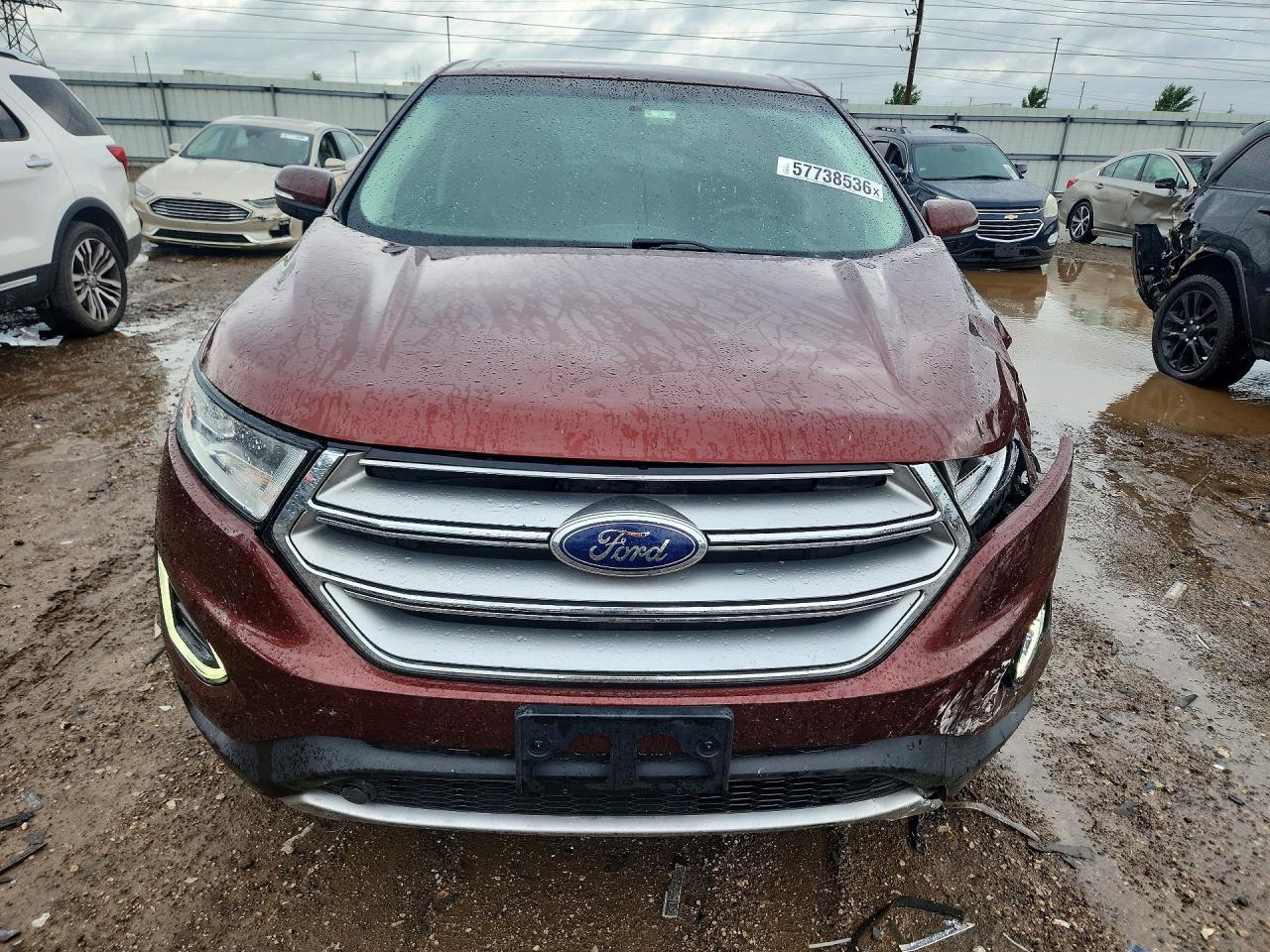 2015 Ford Edge Sel Brown vin: 2FMTK3J94FBB84934