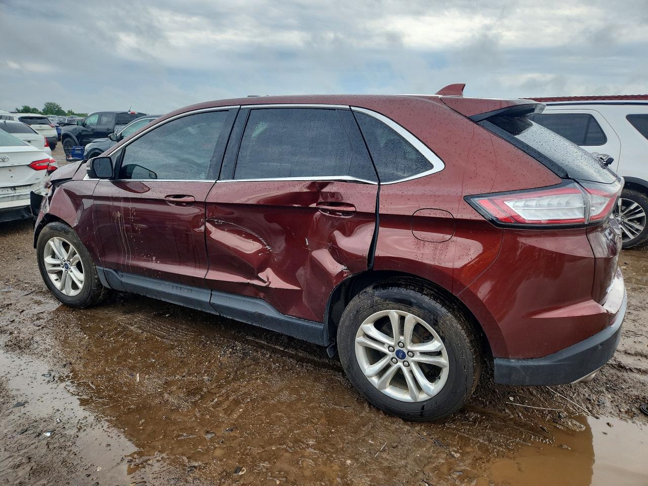 2015 Ford Edge Sel Brown vin: 2FMTK3J94FBB84934