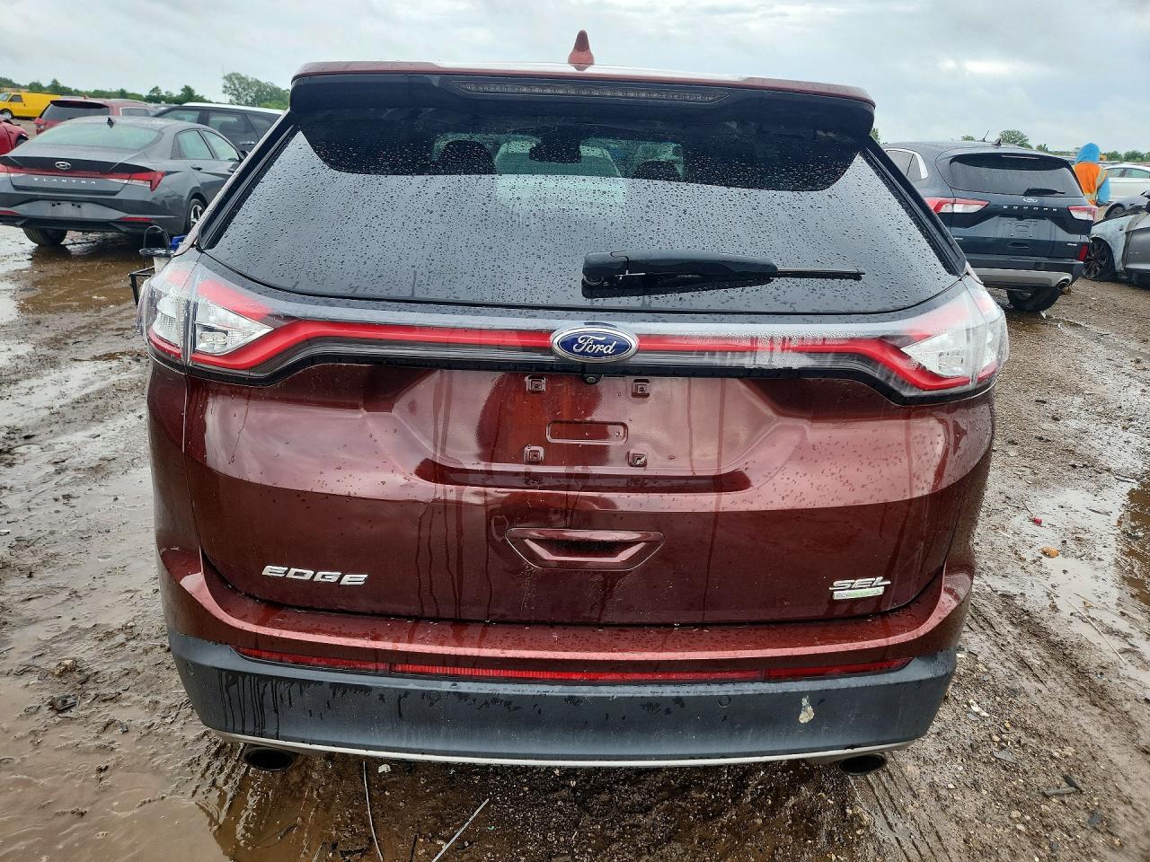 2015 Ford Edge Sel Brown vin: 2FMTK3J94FBB84934