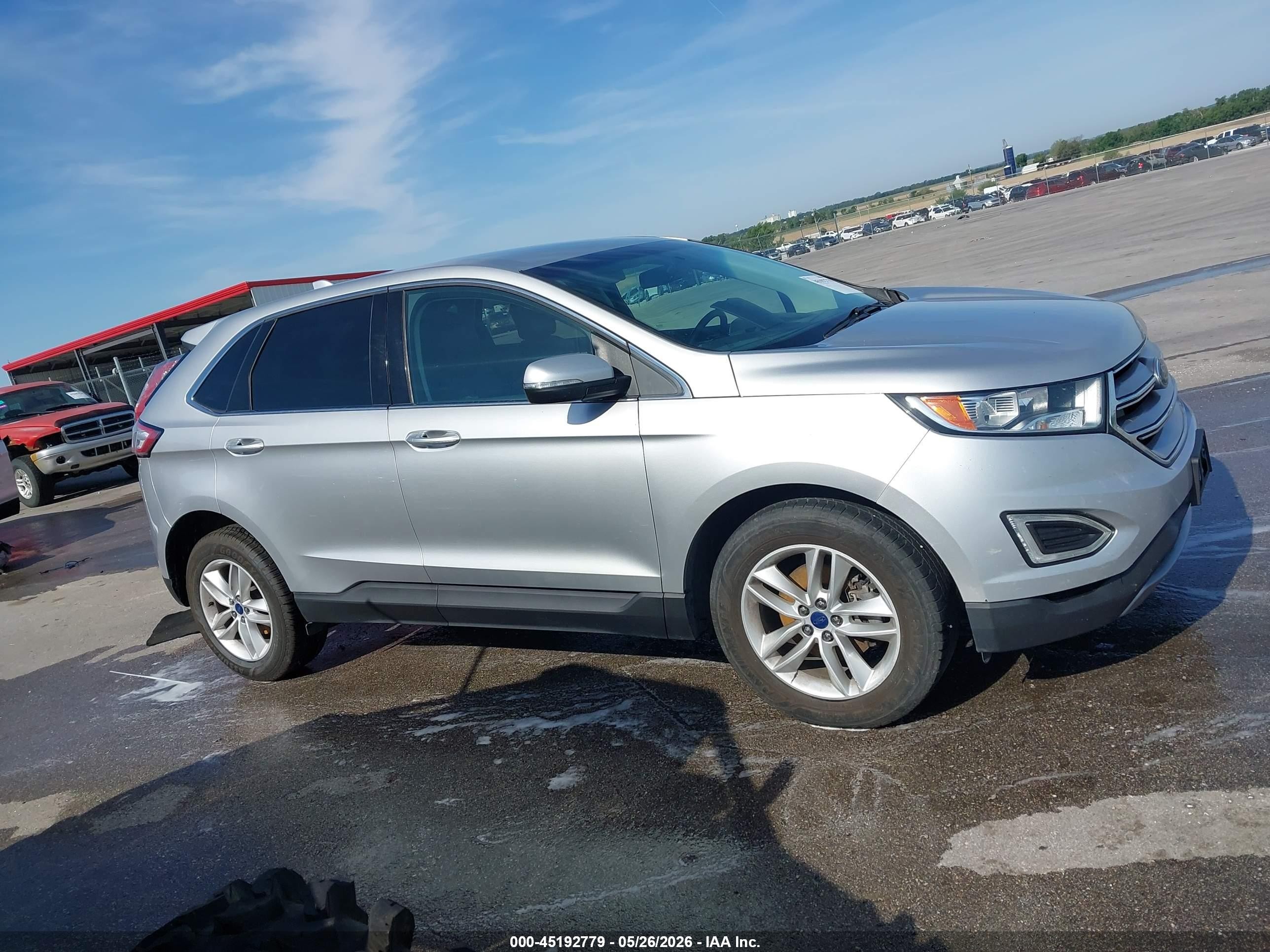 2015 Ford Edge Sel Silver vin: 2FMTK3J94FBB99448