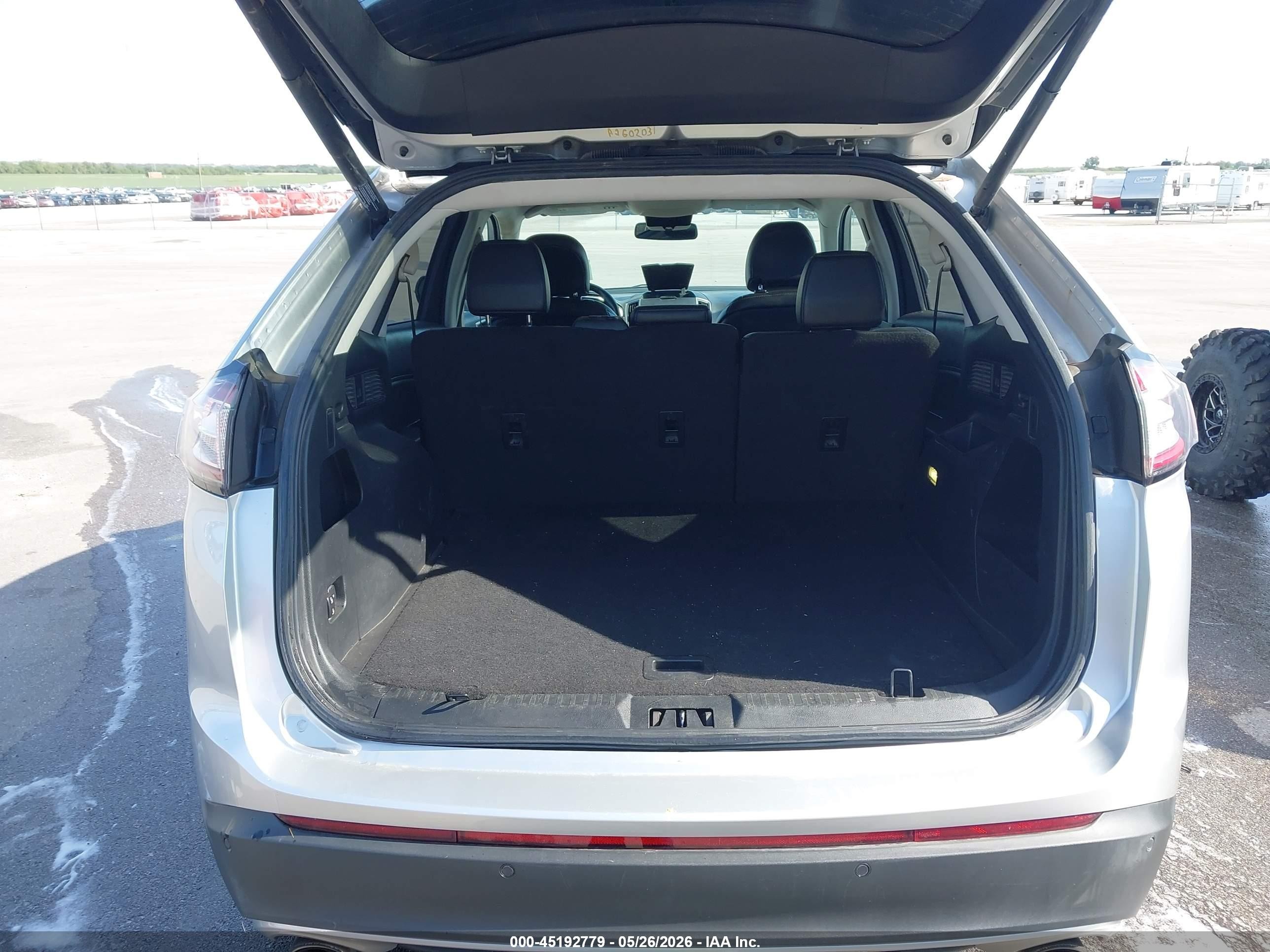 2015 Ford Edge Sel Silver vin: 2FMTK3J94FBB99448