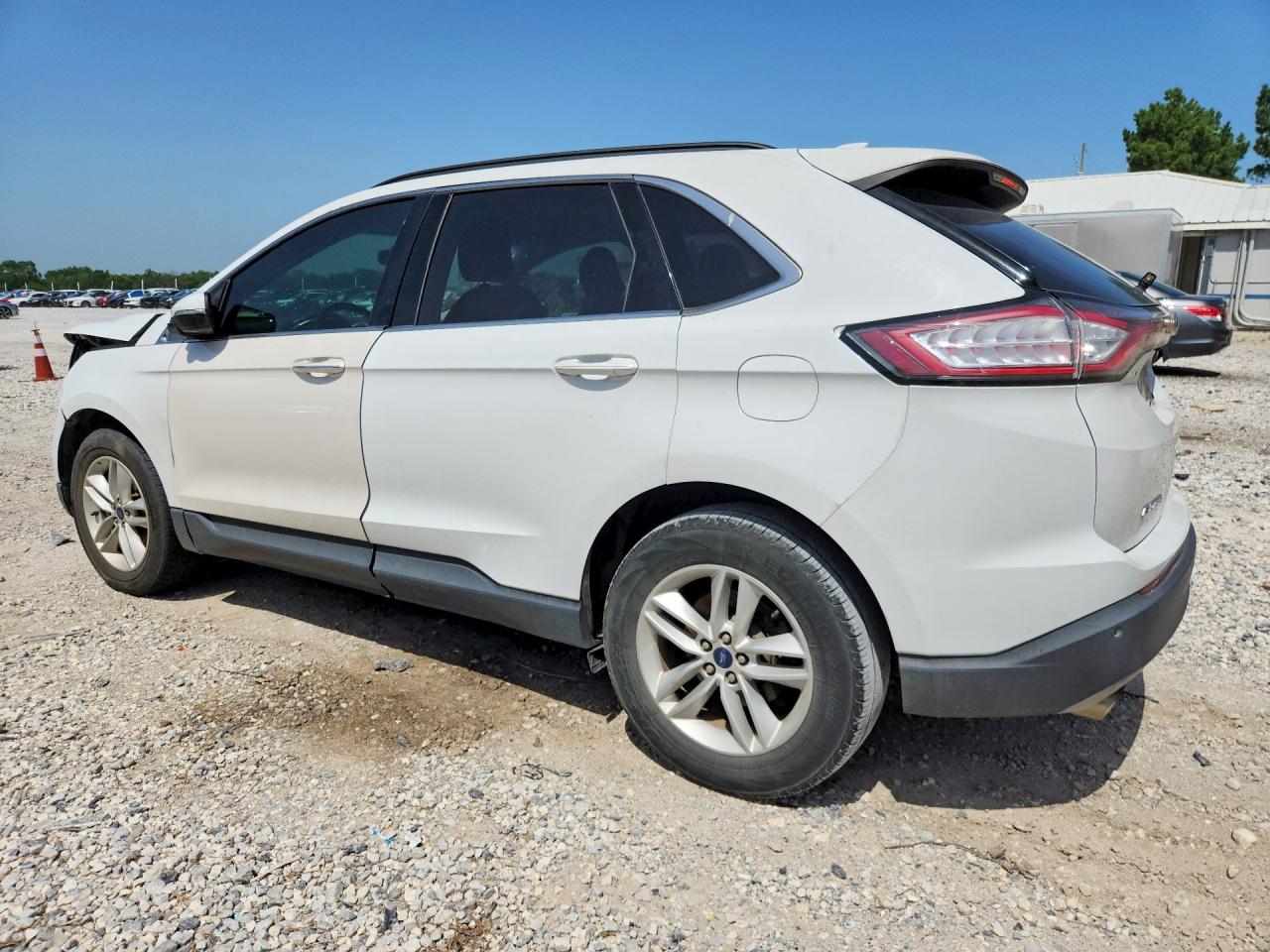 2015 Ford Edge Sel White vin: 2FMTK3J95FBB41834