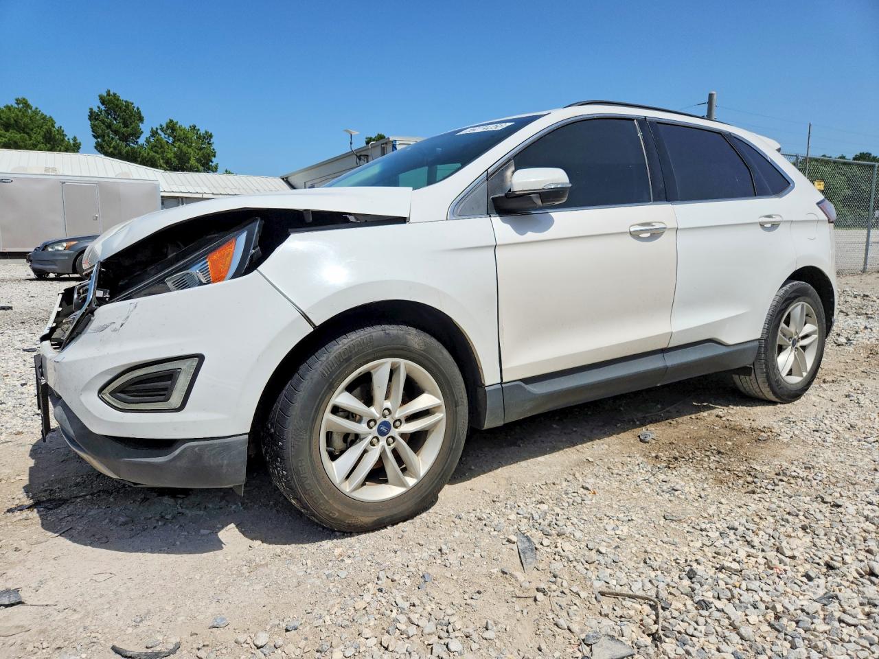 2015 Ford Edge Sel White vin: 2FMTK3J95FBB41834