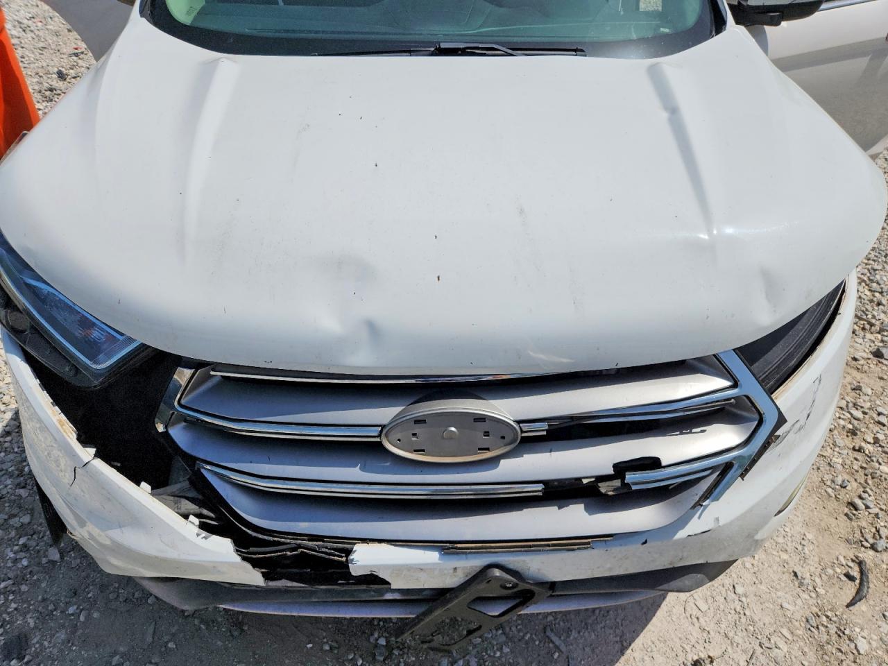 2015 Ford Edge Sel White vin: 2FMTK3J95FBB41834