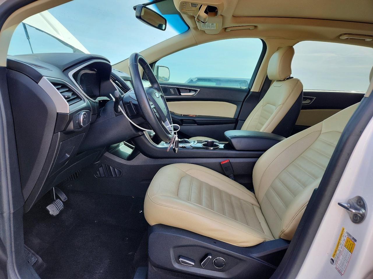 2015 Ford Edge Sel White vin: 2FMTK3J95FBC12580