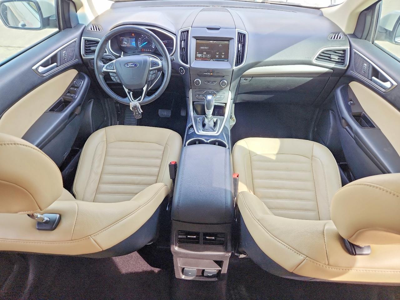 2015 Ford Edge Sel White vin: 2FMTK3J95FBC12580
