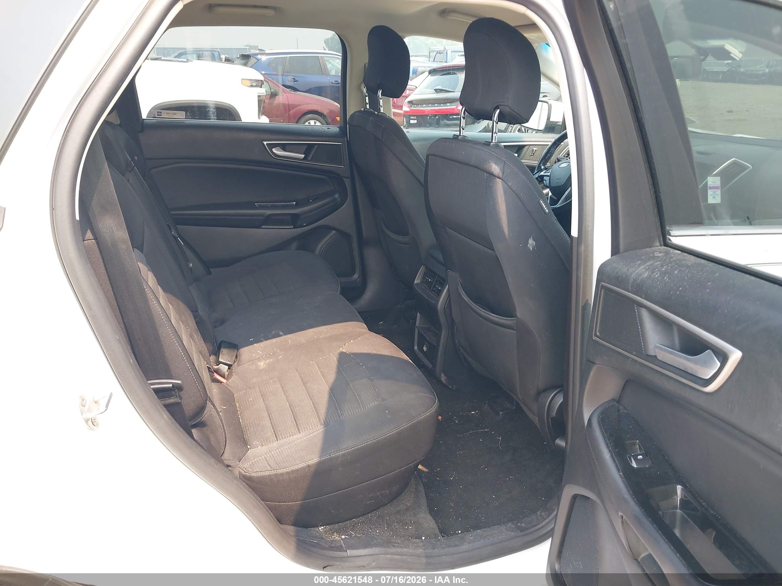 2015 Ford Edge Sel White vin: 2FMTK3J96FBB14061