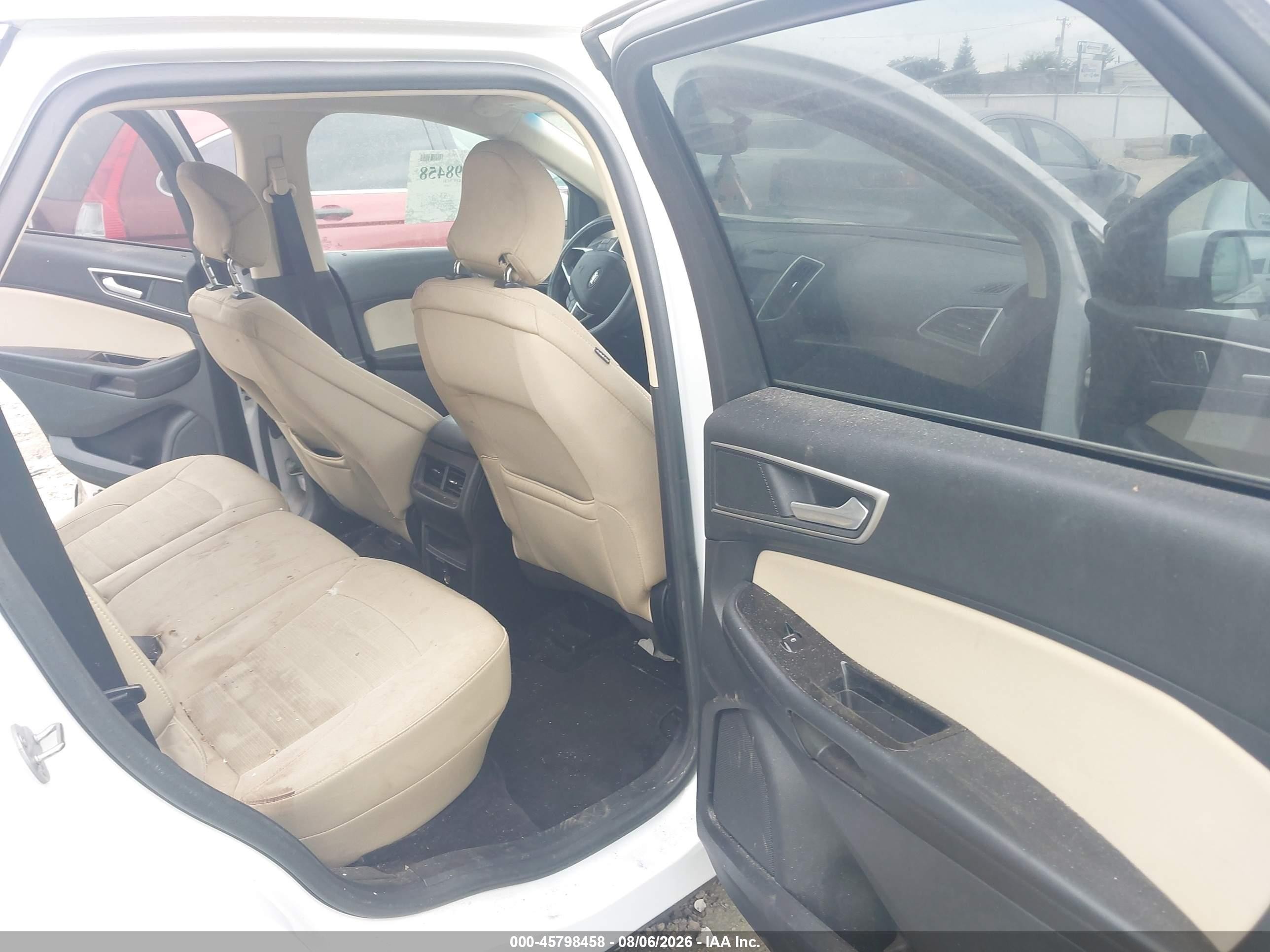 2015 Ford Edge Sel Белый vin: 2FMTK3J96FBC05489