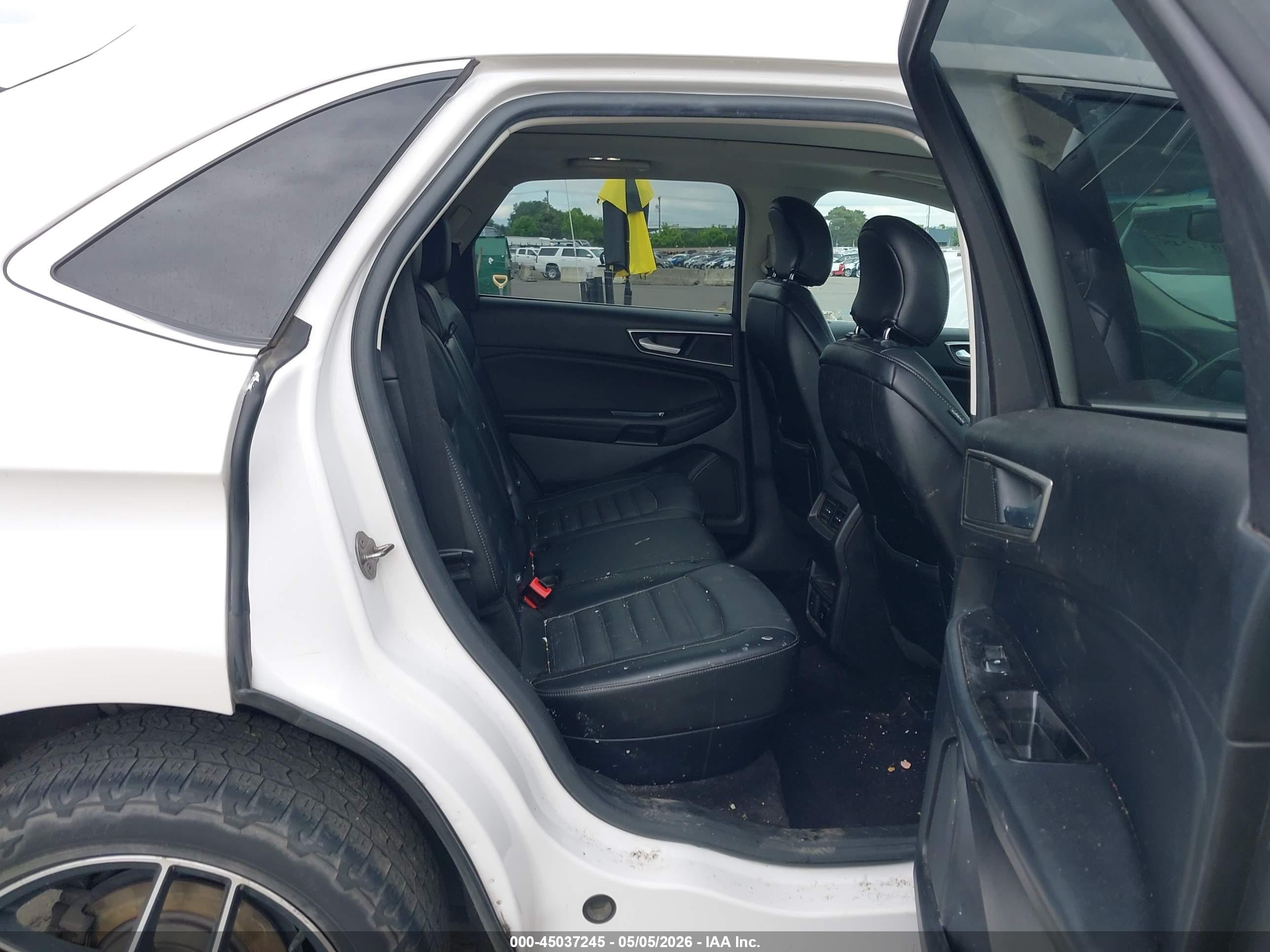2015 Ford Edge Sel White vin: 2FMTK3J96FBC07615