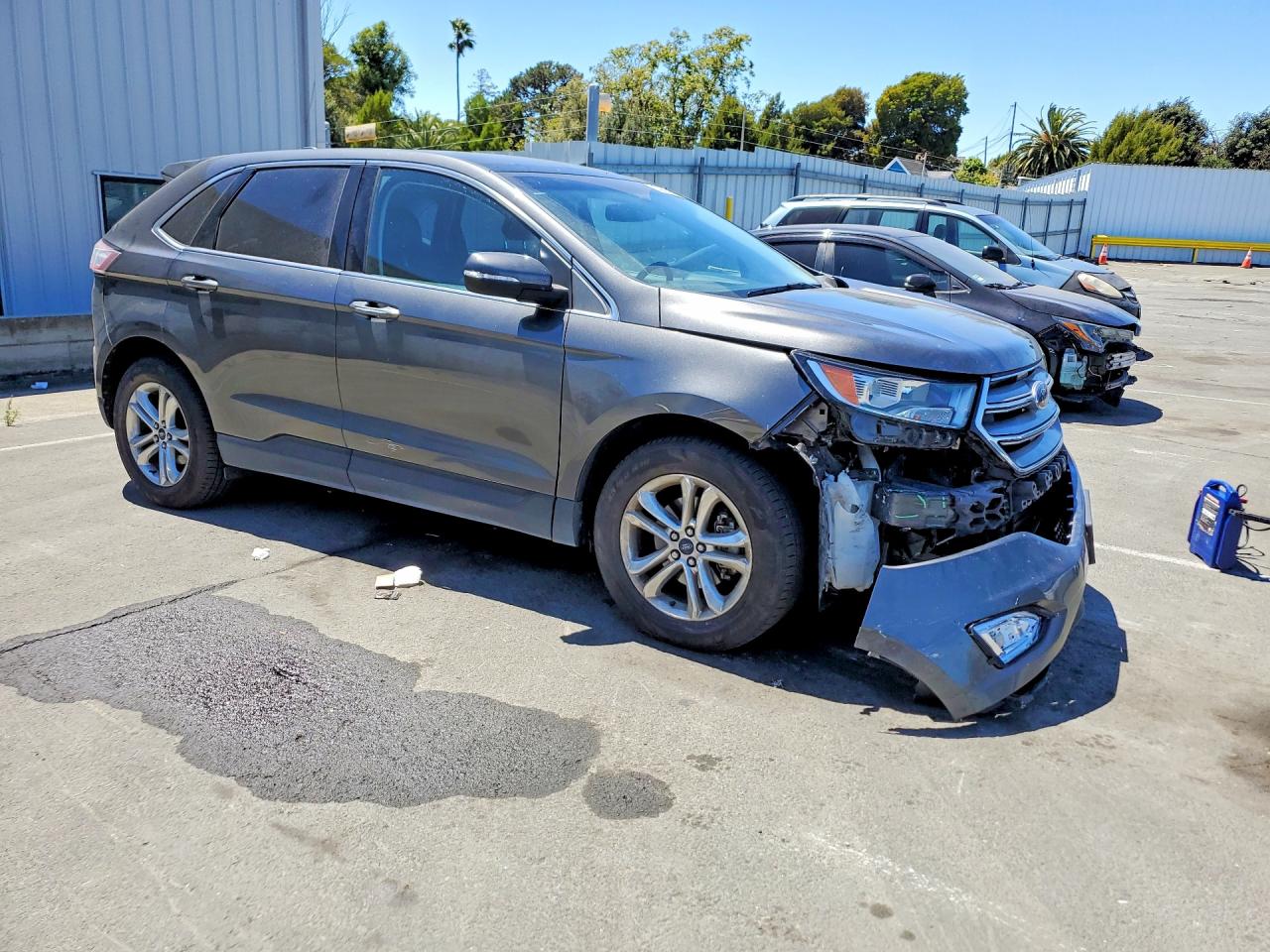 2015 Ford Edge Sel Gray vin: 2FMTK3J96FBC07744