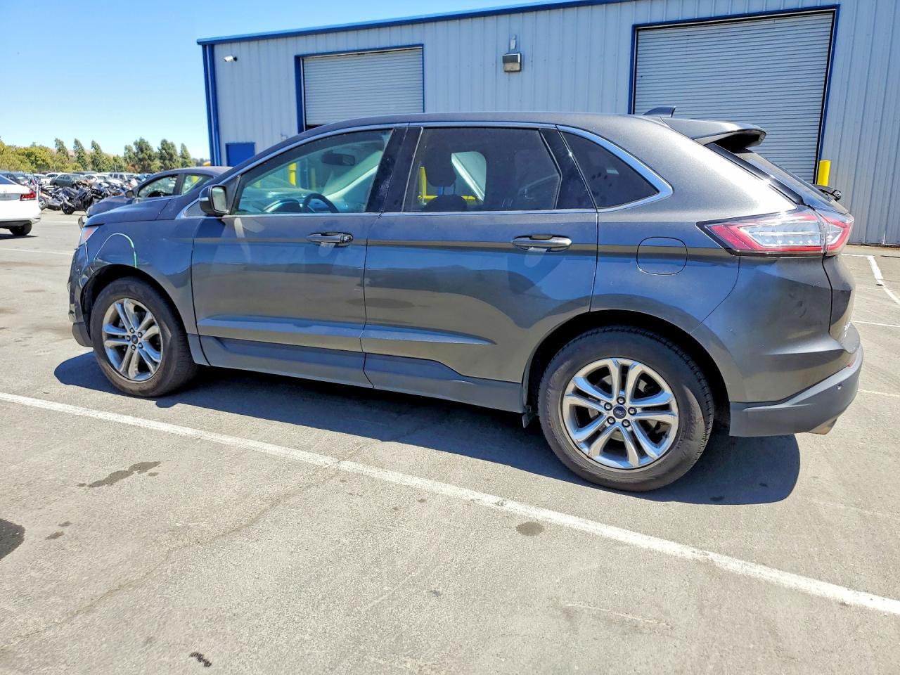 2015 Ford Edge Sel Gray vin: 2FMTK3J96FBC07744