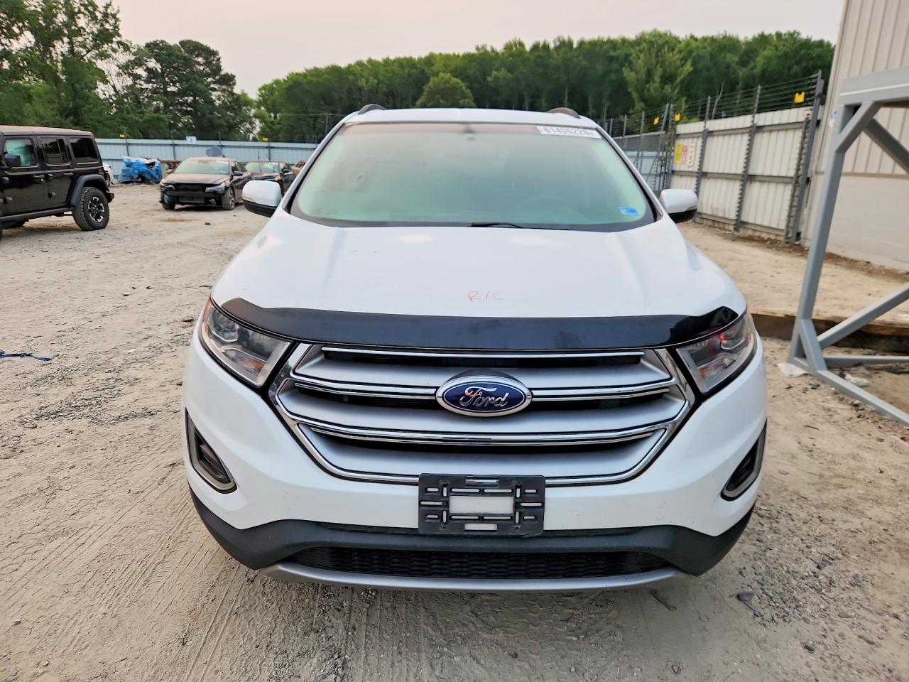 2015 Ford Edge Sel Белый vin: 2FMTK3J97FBC05730