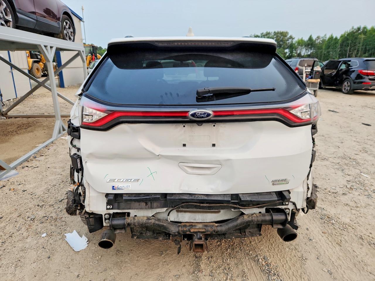 2015 Ford Edge Sel Белый vin: 2FMTK3J97FBC05730