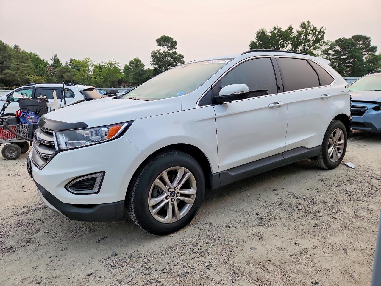2015 Ford Edge Sel Белый vin: 2FMTK3J97FBC05730