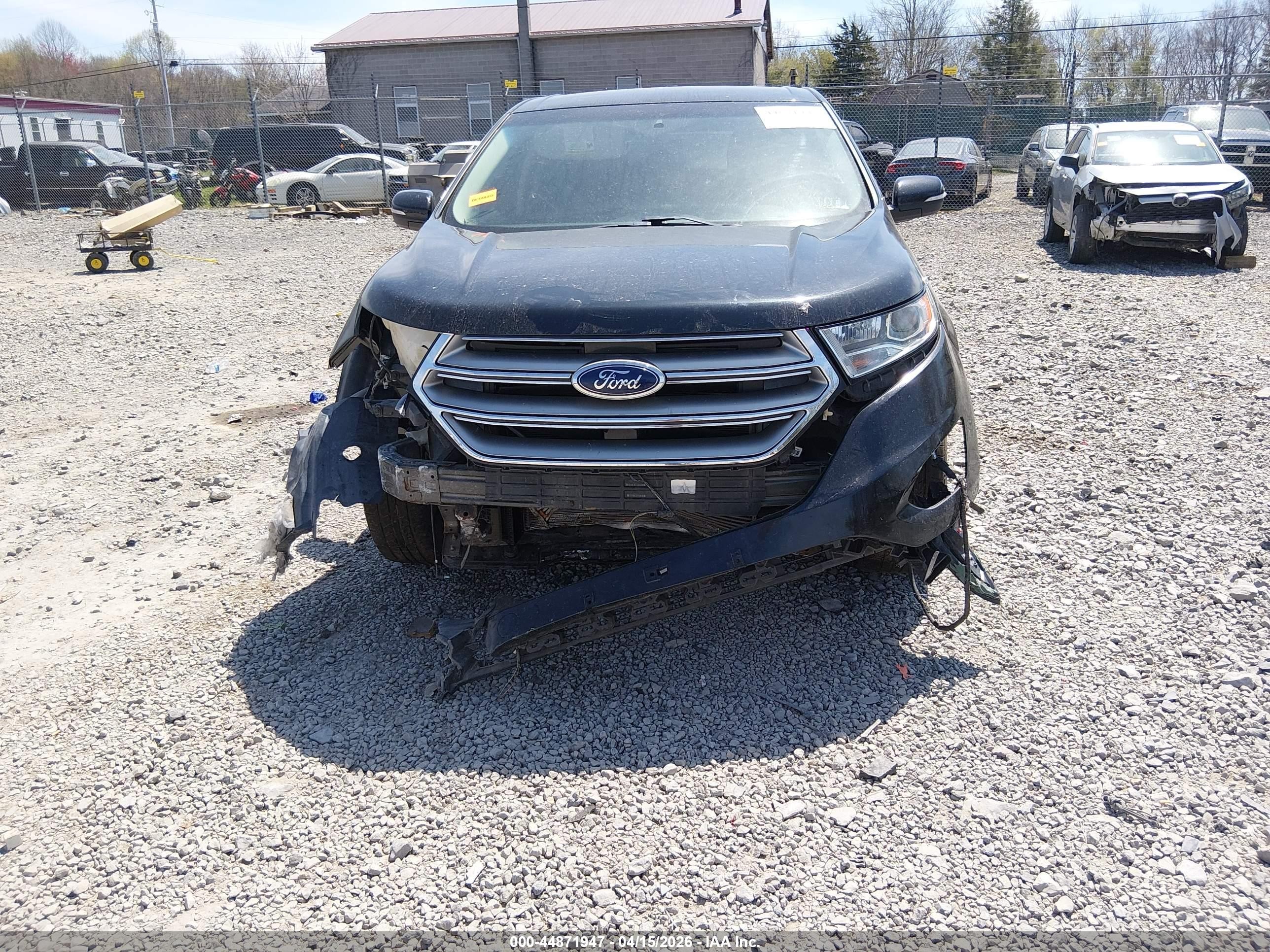 2015 Ford Edge Sel Black vin: 2FMTK3J98FBB59874
