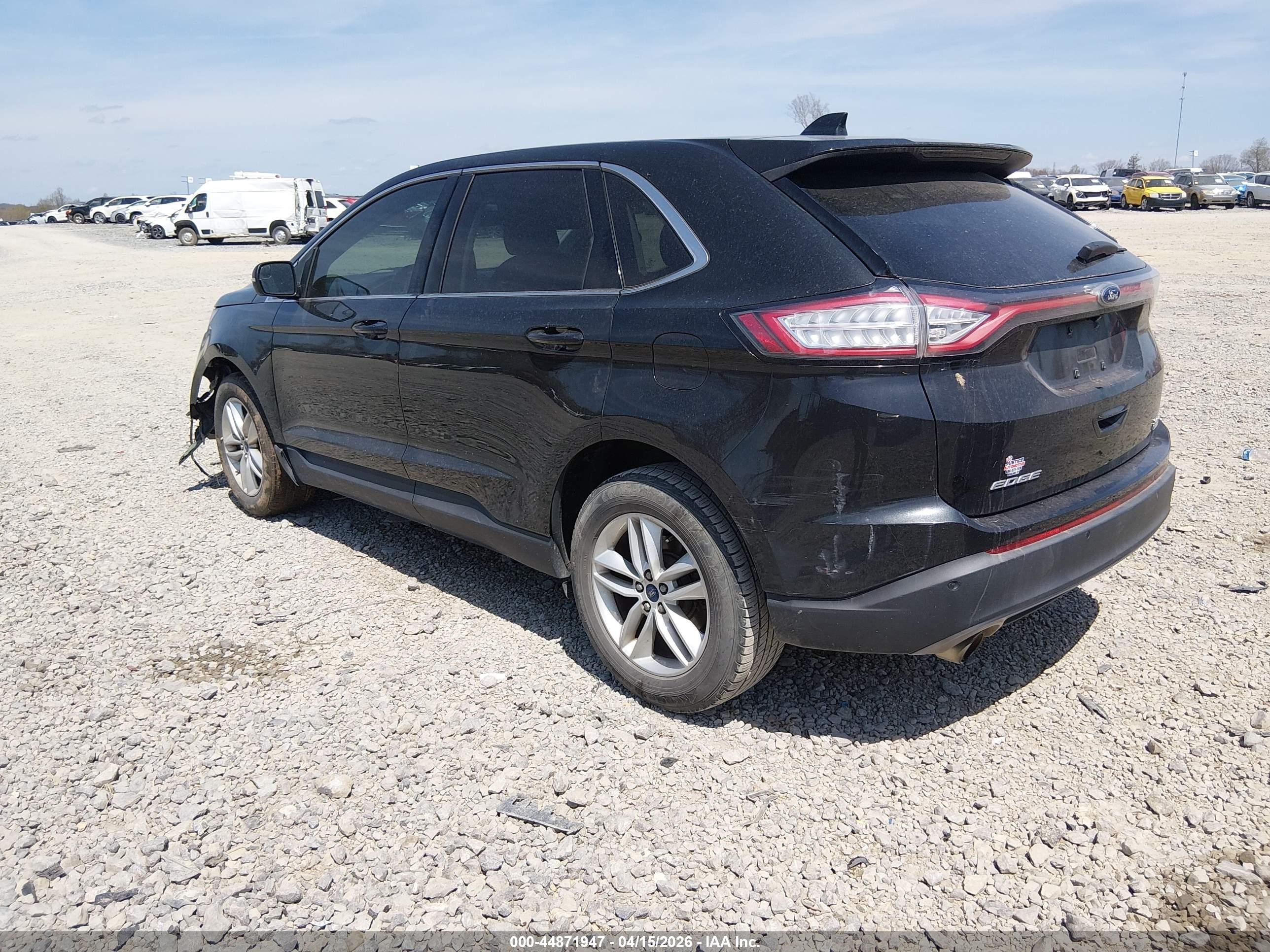 2015 Ford Edge Sel Black vin: 2FMTK3J98FBB59874