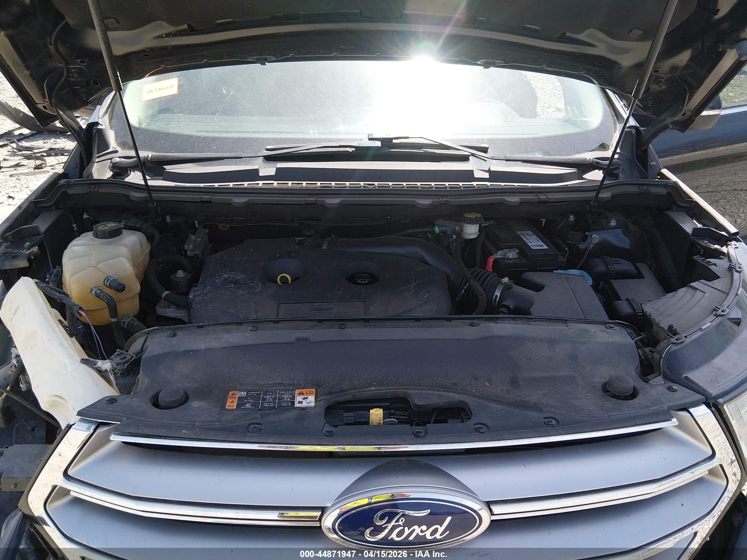 2015 Ford Edge Sel Black vin: 2FMTK3J98FBB59874