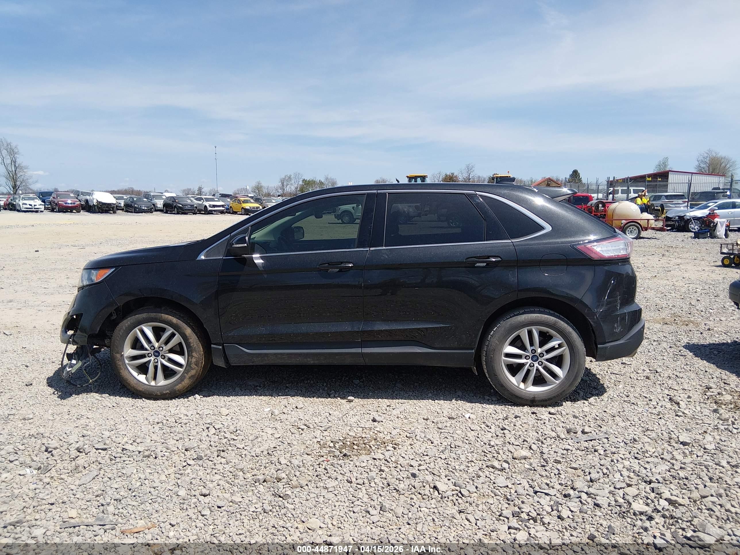 2015 Ford Edge Sel Black vin: 2FMTK3J98FBB59874
