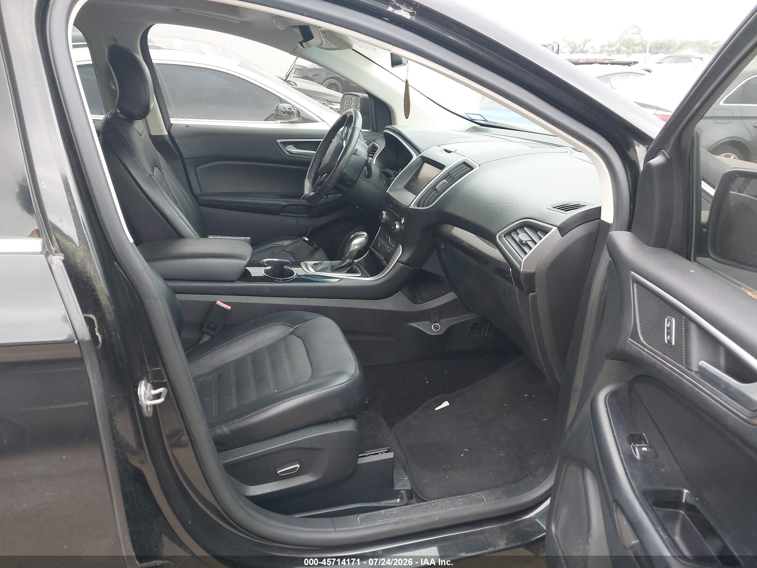 2015 Ford Edge Sel Black vin: 2FMTK3J98FBB74326
