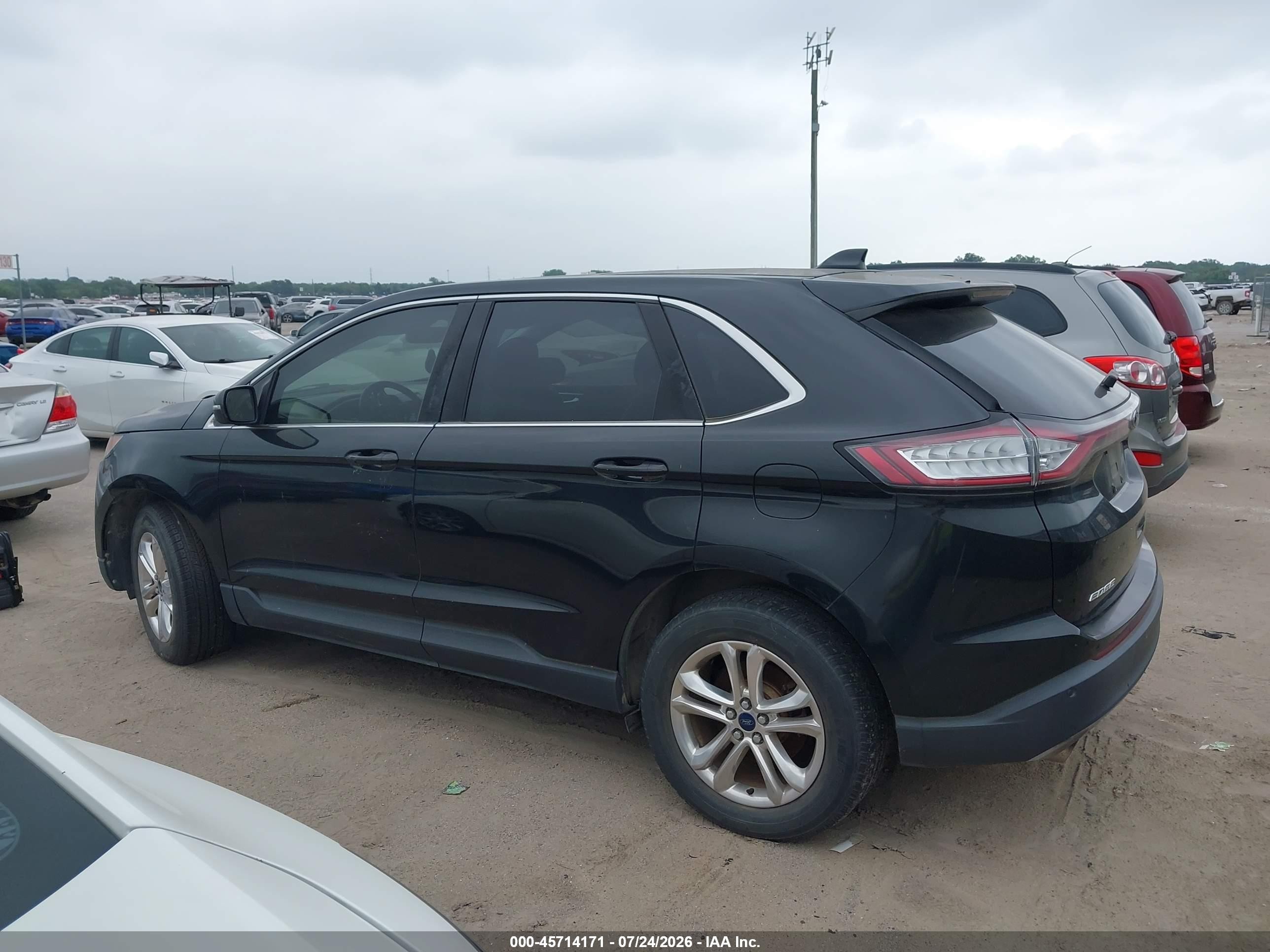 2015 Ford Edge Sel Black vin: 2FMTK3J98FBB74326