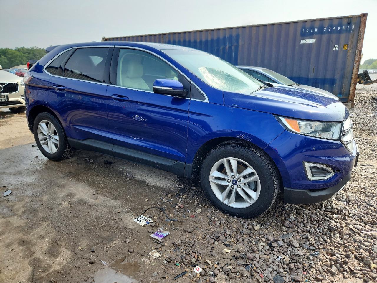 2015 Ford Edge Sel Blue vin: 2FMTK3J99FBB04480