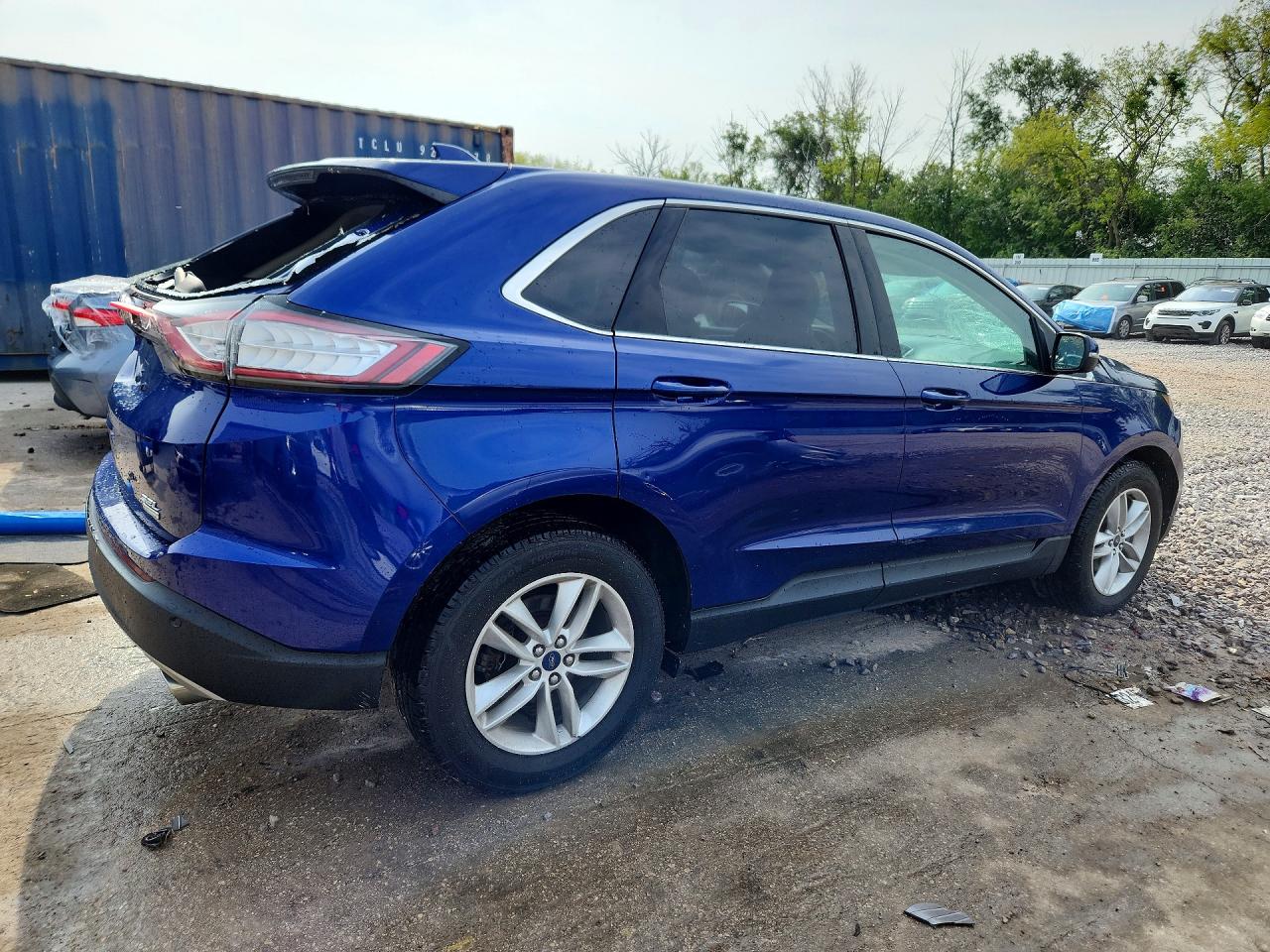 2015 Ford Edge Sel Blue vin: 2FMTK3J99FBB04480