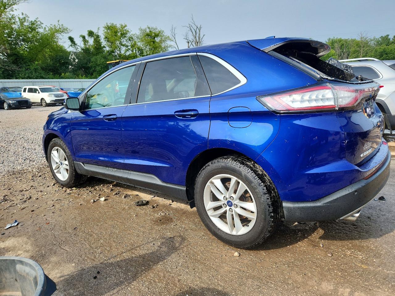 2015 Ford Edge Sel Blue vin: 2FMTK3J99FBB04480