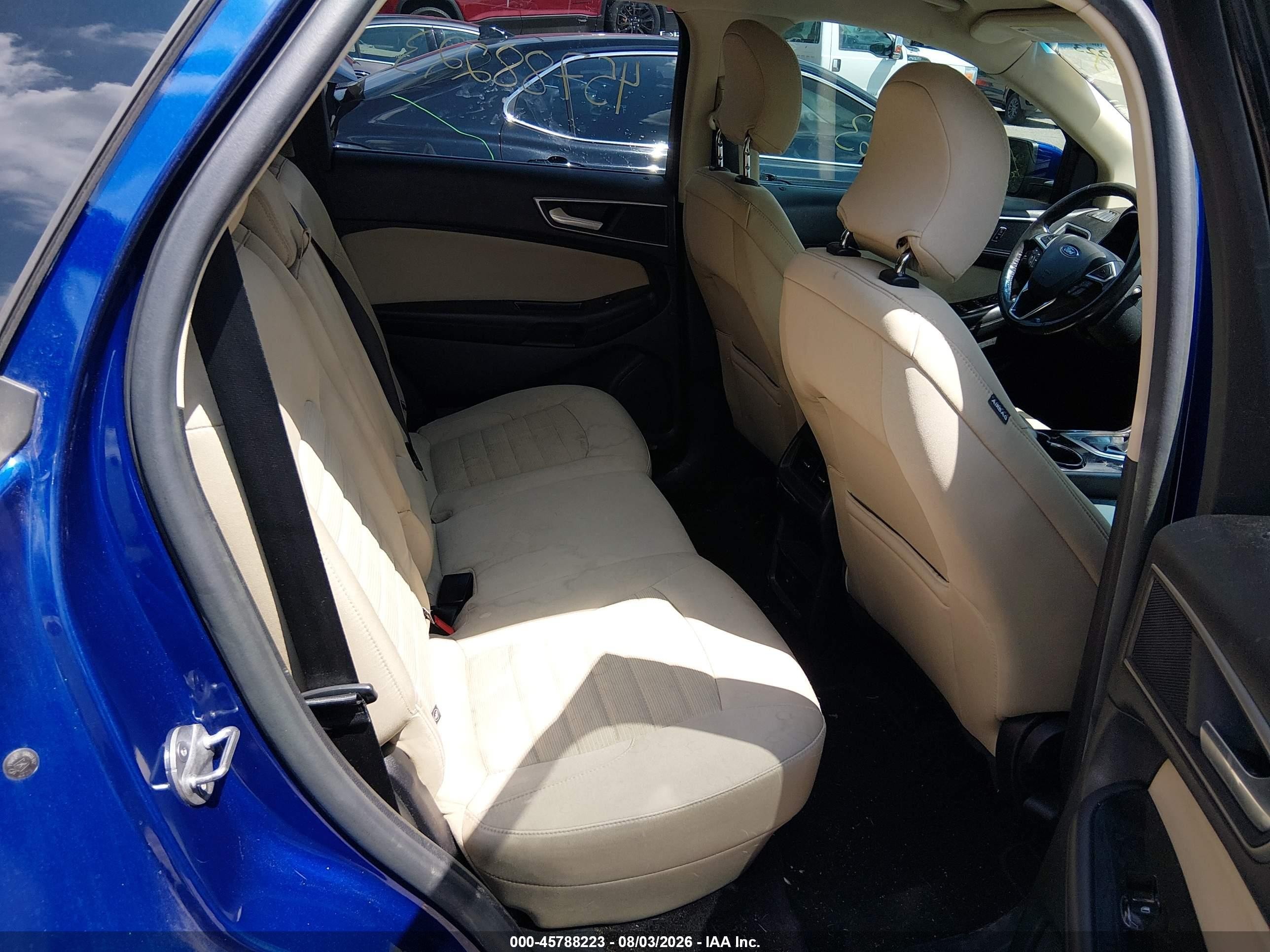 2015 Ford Edge Sel Blue vin: 2FMTK3J99FBB08058