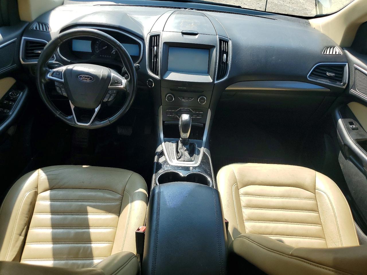 2015 Ford Edge Sel White vin: 2FMTK3J99FBB19657