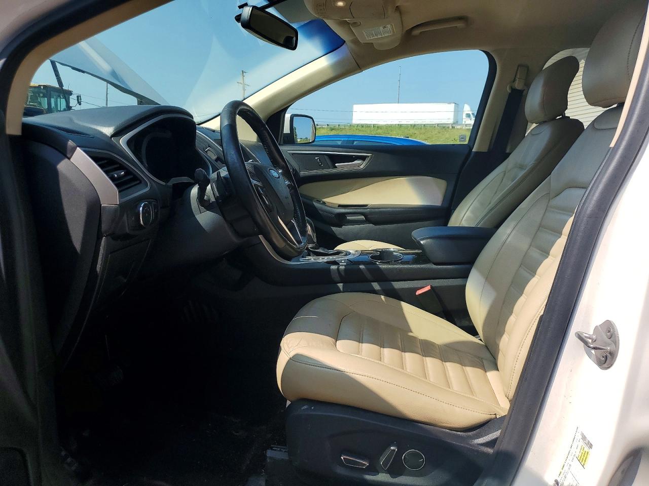 2015 Ford Edge Sel White vin: 2FMTK3J99FBB19657