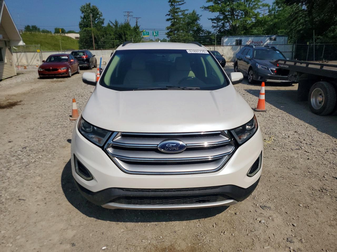 2015 Ford Edge Sel White vin: 2FMTK3J99FBB19657