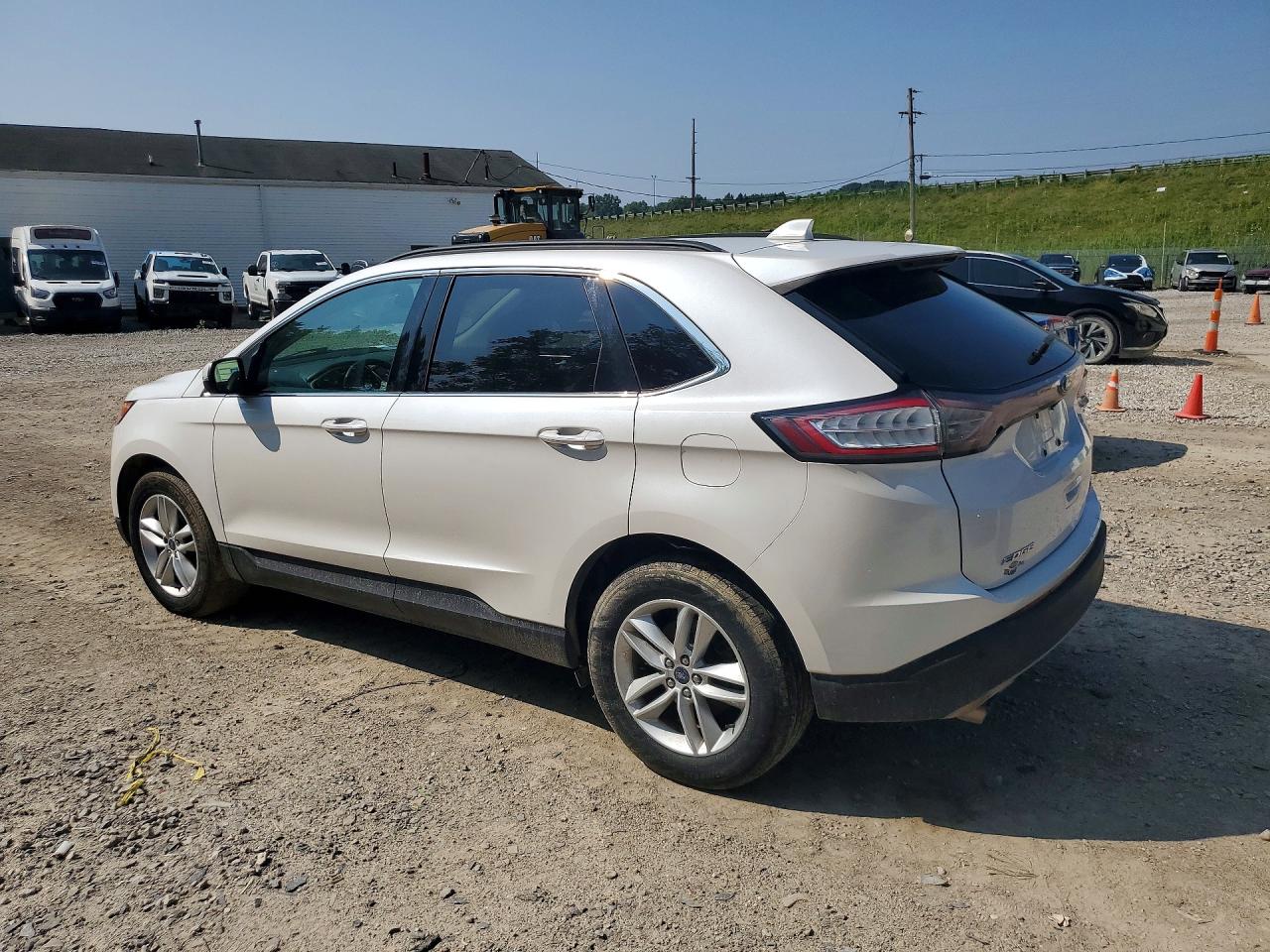 2015 Ford Edge Sel White vin: 2FMTK3J99FBB19657
