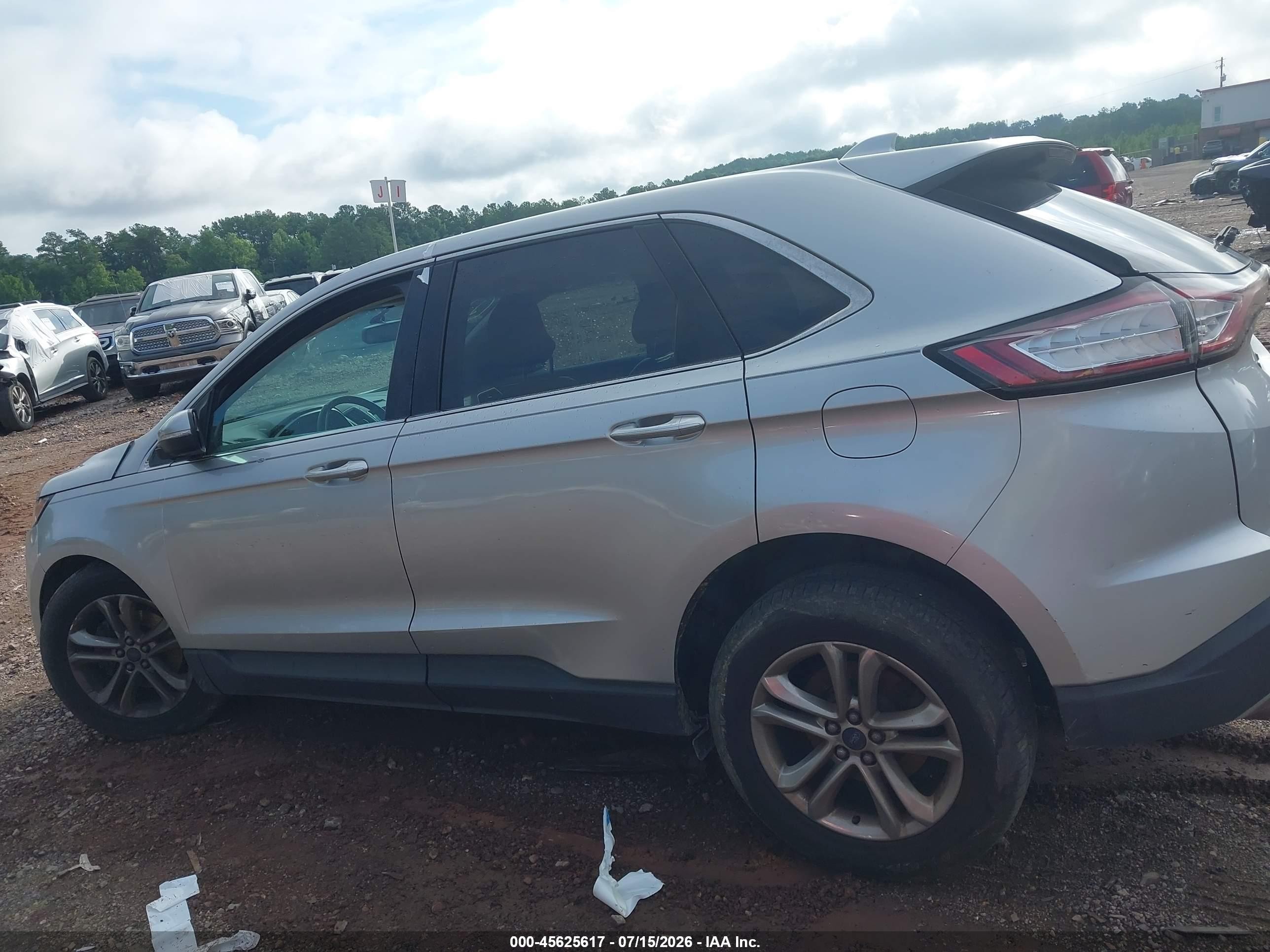 2015 Ford Edge Sel Серебряный vin: 2FMTK3J99FBB40850