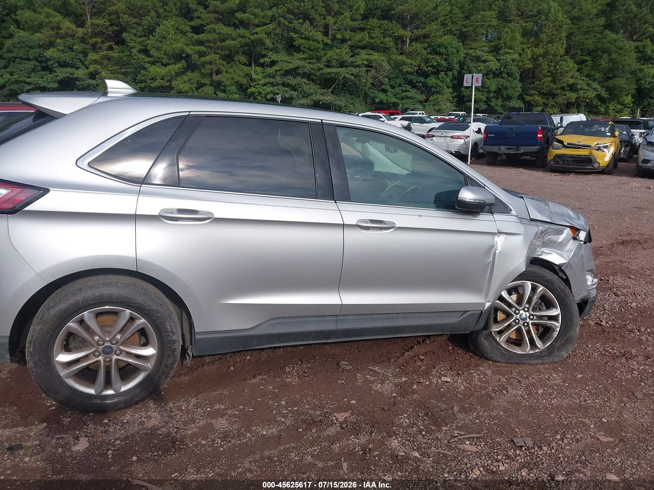2015 Ford Edge Sel Серебряный vin: 2FMTK3J99FBB40850