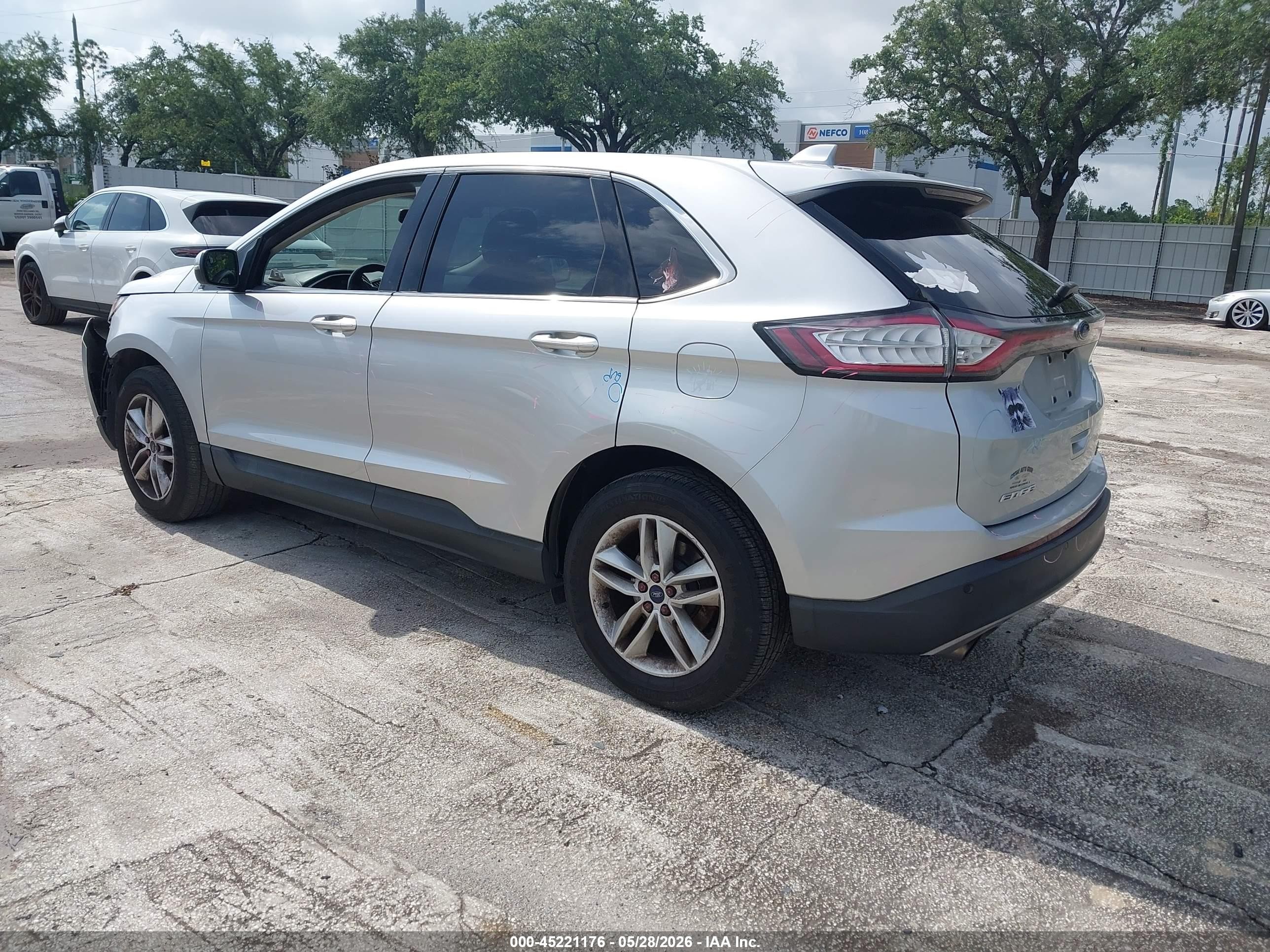 2015 Ford Edge Sel Silver vin: 2FMTK3J99FBB79955