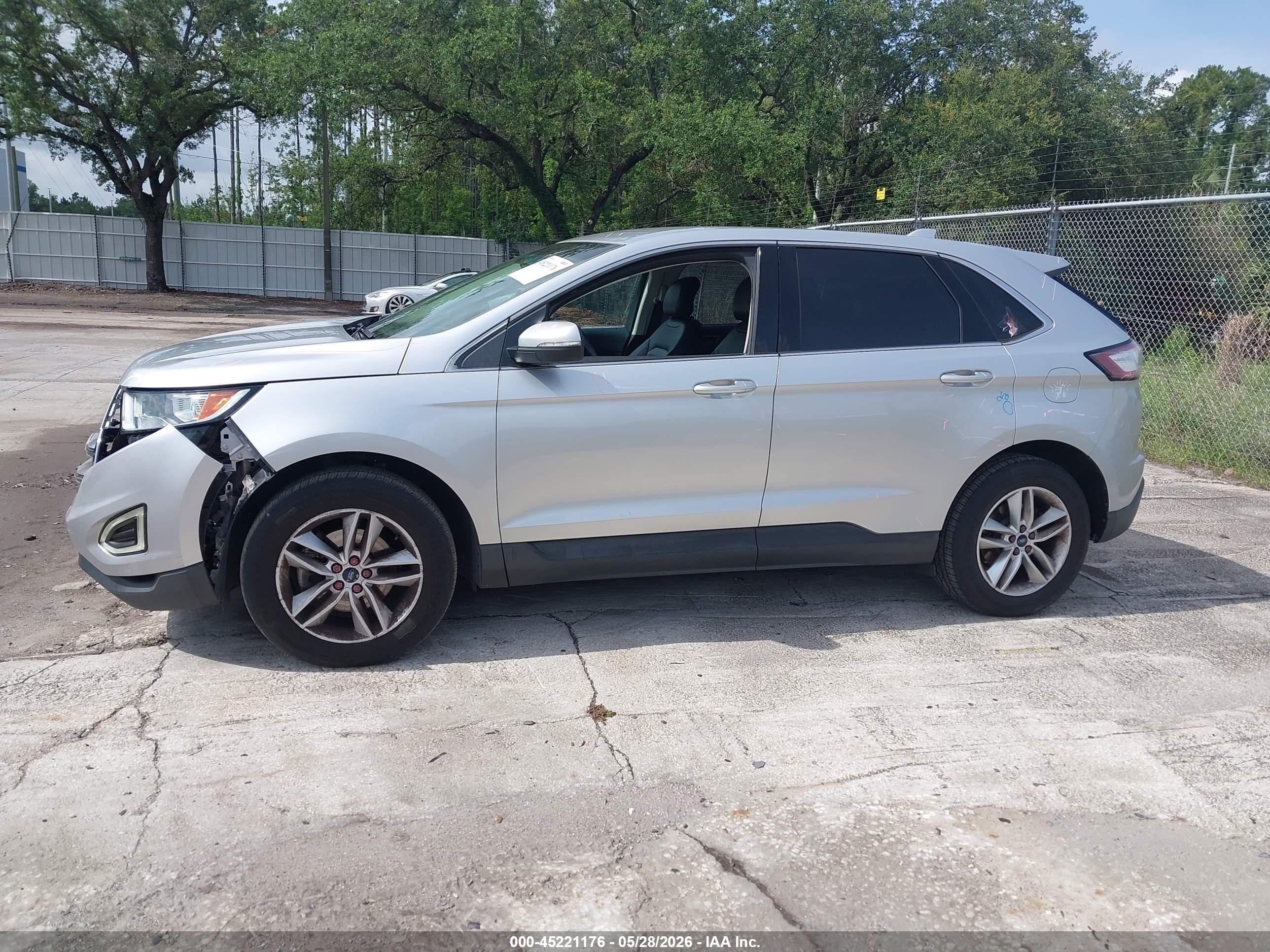 2015 Ford Edge Sel Silver vin: 2FMTK3J99FBB79955
