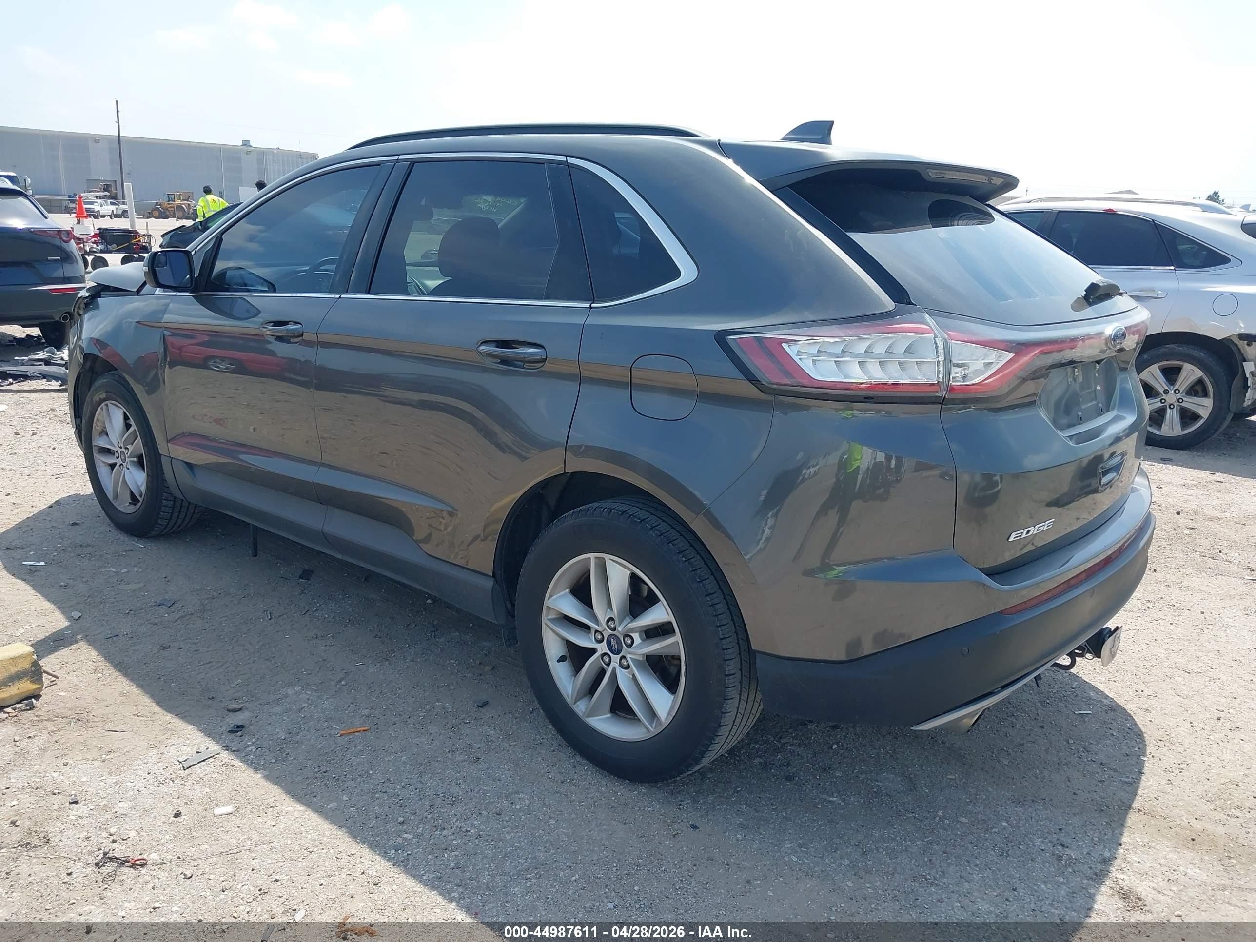 2015 Ford Edge Sel Gray vin: 2FMTK3J99FBC40236