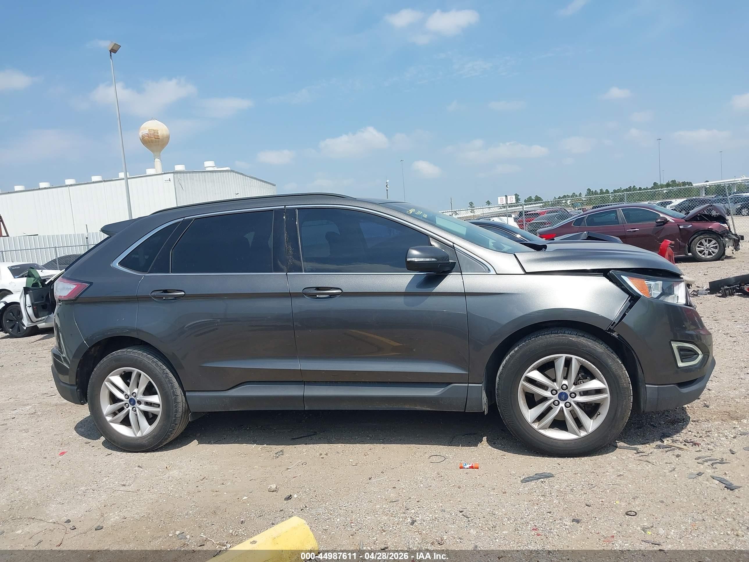 2015 Ford Edge Sel Gray vin: 2FMTK3J99FBC40236
