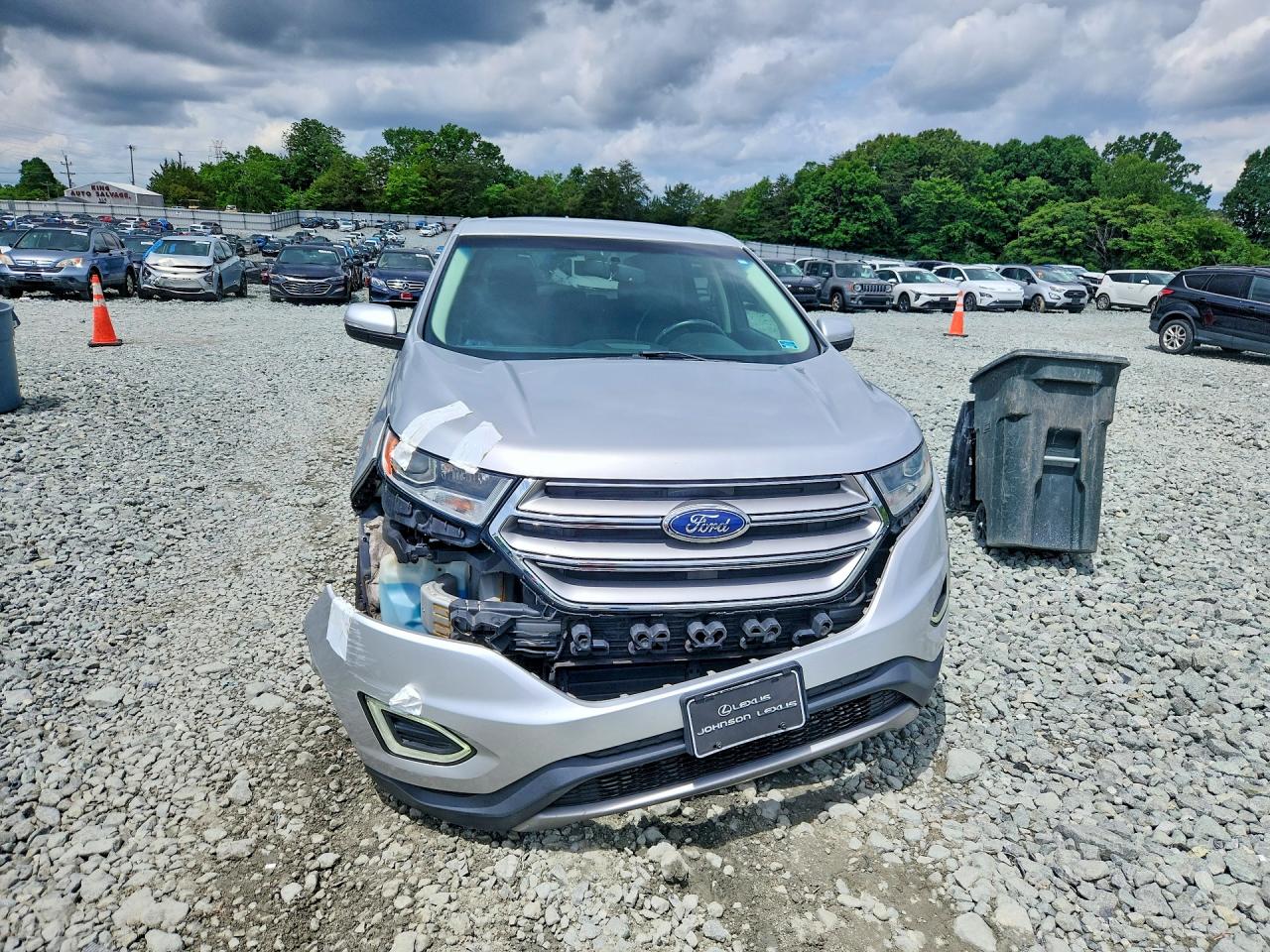 2015 Ford Edge Sel Gray vin: 2FMTK3J9XFBB80175