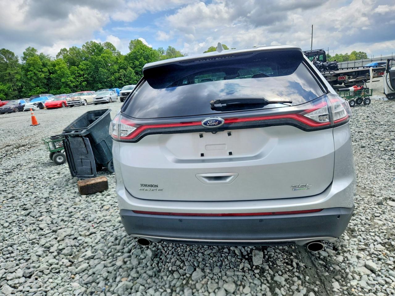 2015 Ford Edge Sel Gray vin: 2FMTK3J9XFBB80175