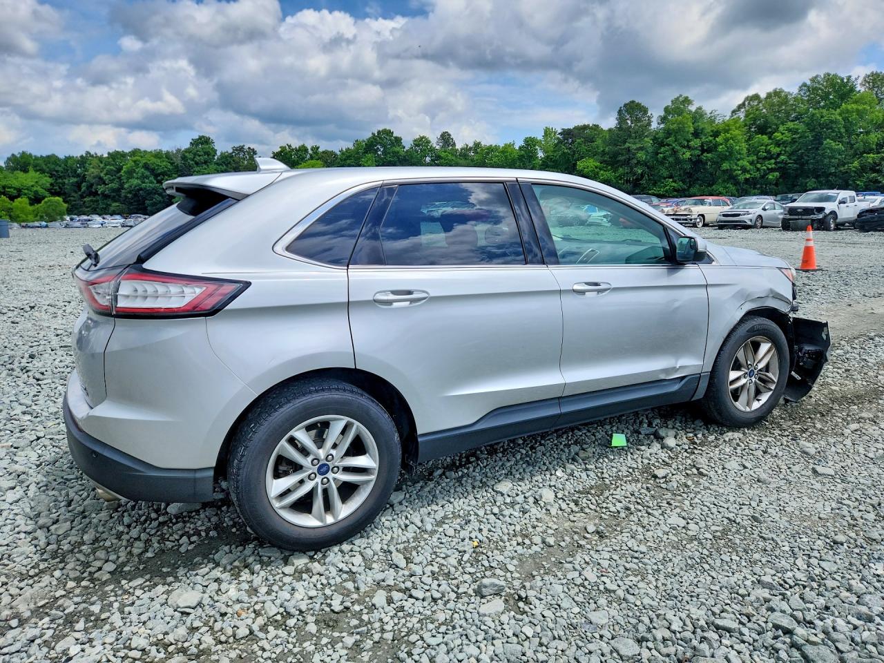 2015 Ford Edge Sel Gray vin: 2FMTK3J9XFBB80175