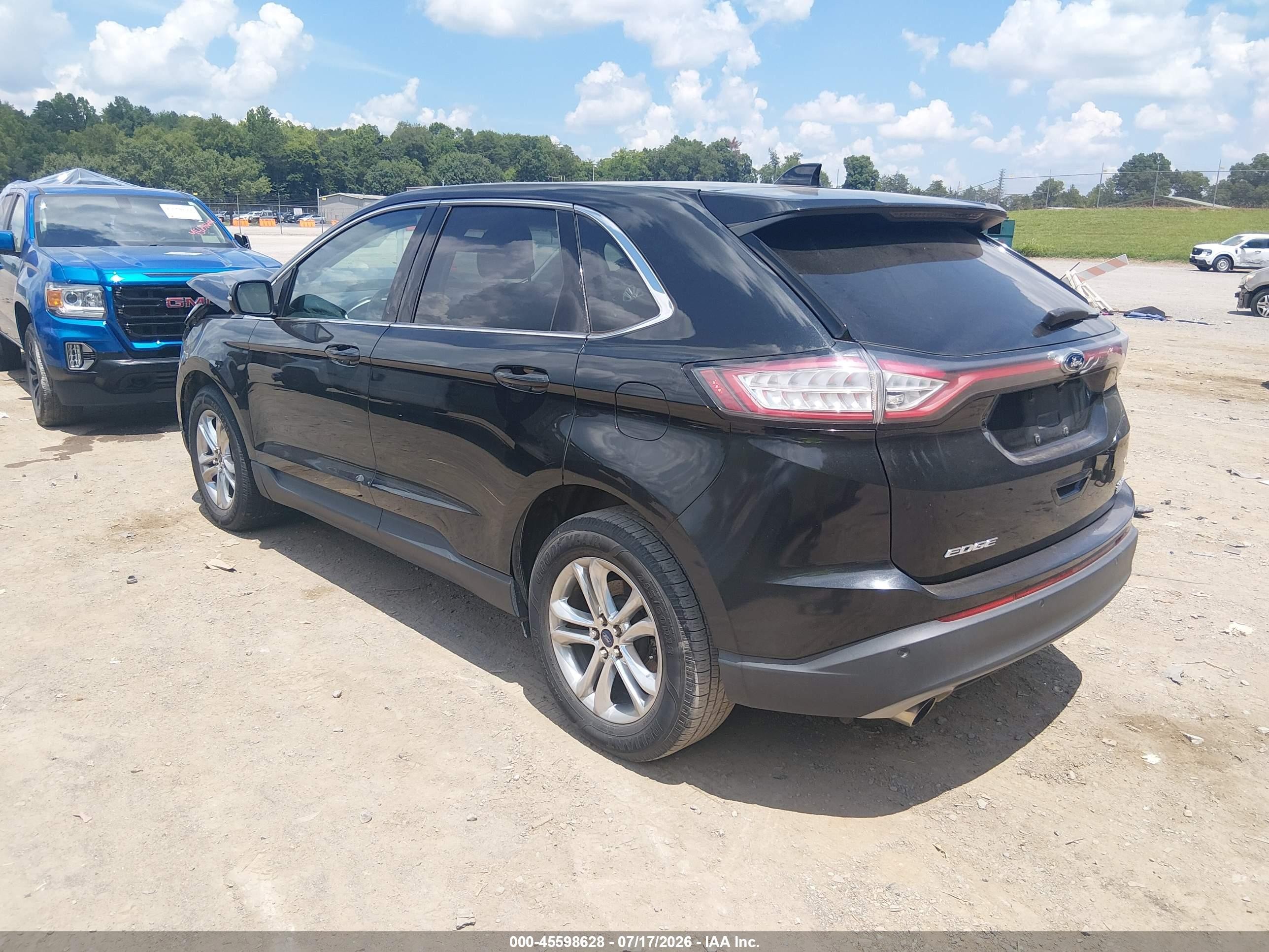 2015 Ford Edge Sel Black vin: 2FMTK3J9XFBB92858