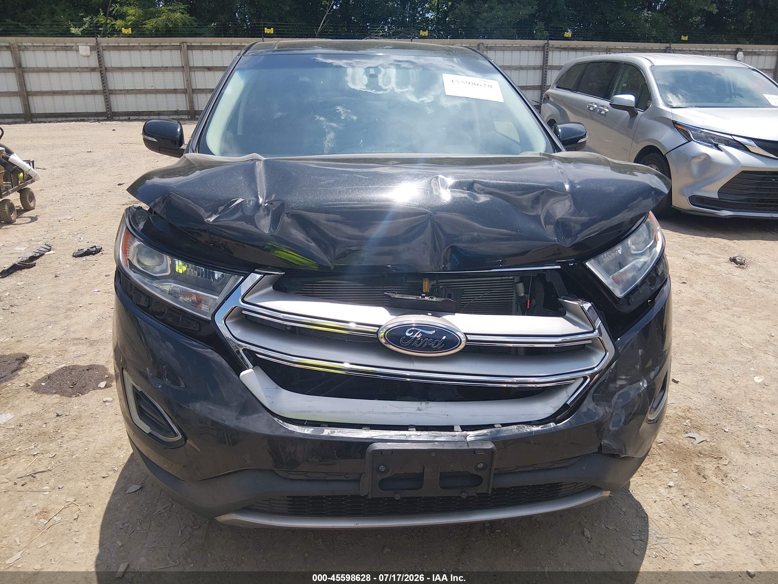 2015 Ford Edge Sel Black vin: 2FMTK3J9XFBB92858