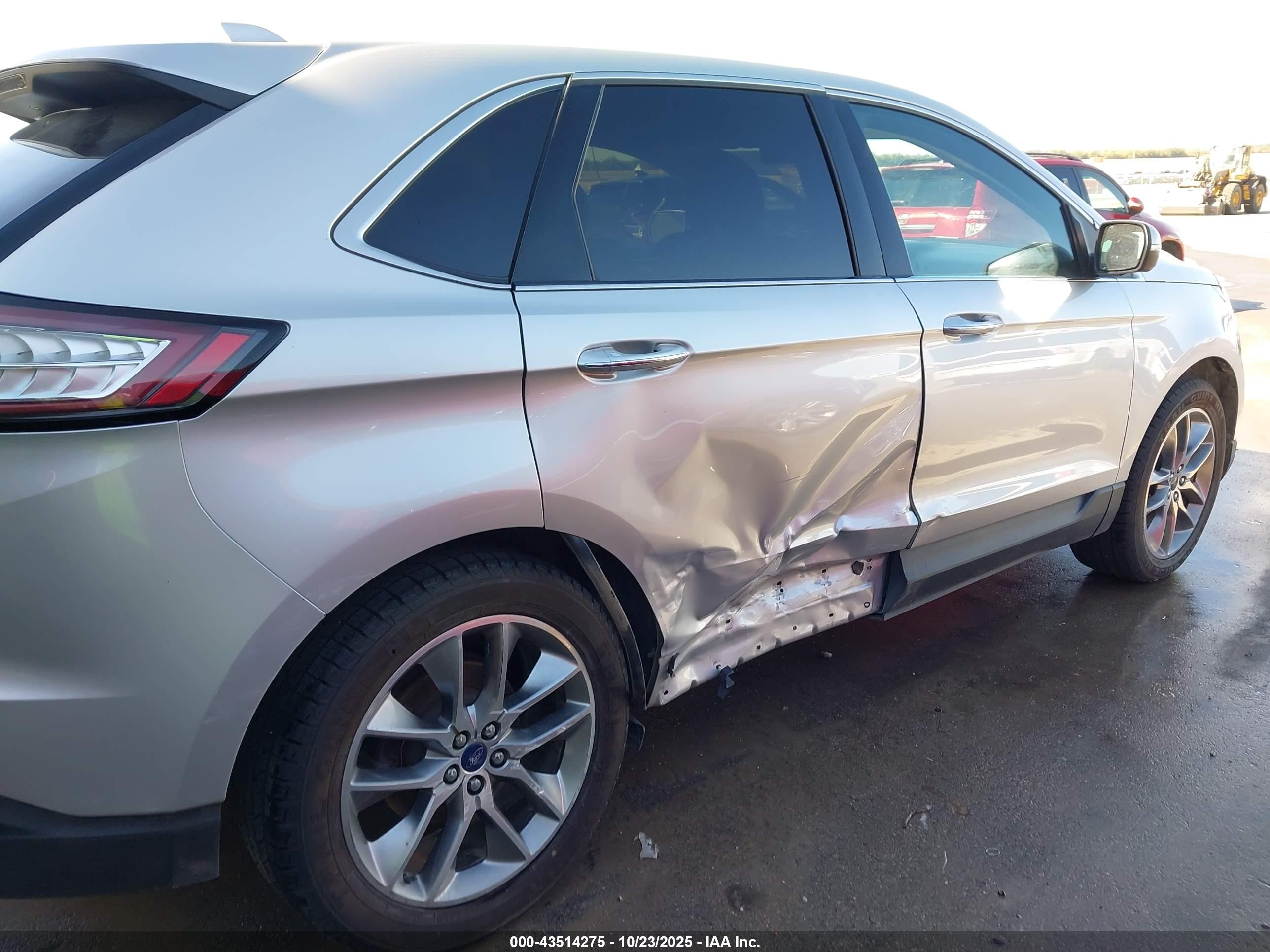 2015 Ford Edge Titanium Silver vin: 2FMTK3K80FBB39057