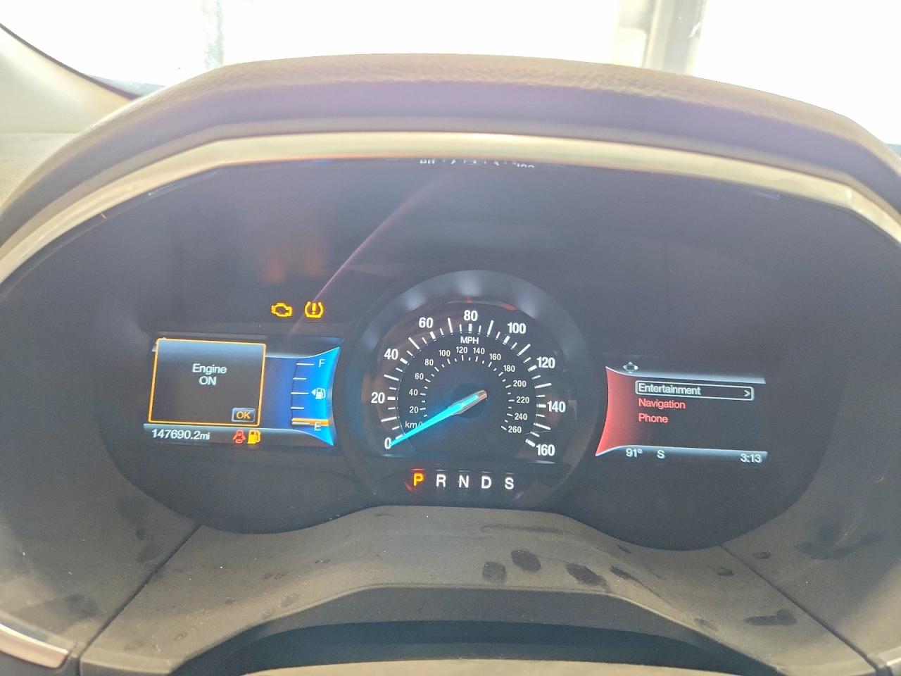 2015 Ford Edge Titanium Серебряный vin: 2FMTK3K80FBB39057