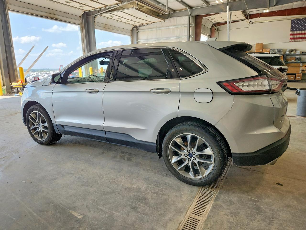 2015 Ford Edge Titanium Серебряный vin: 2FMTK3K80FBB39057