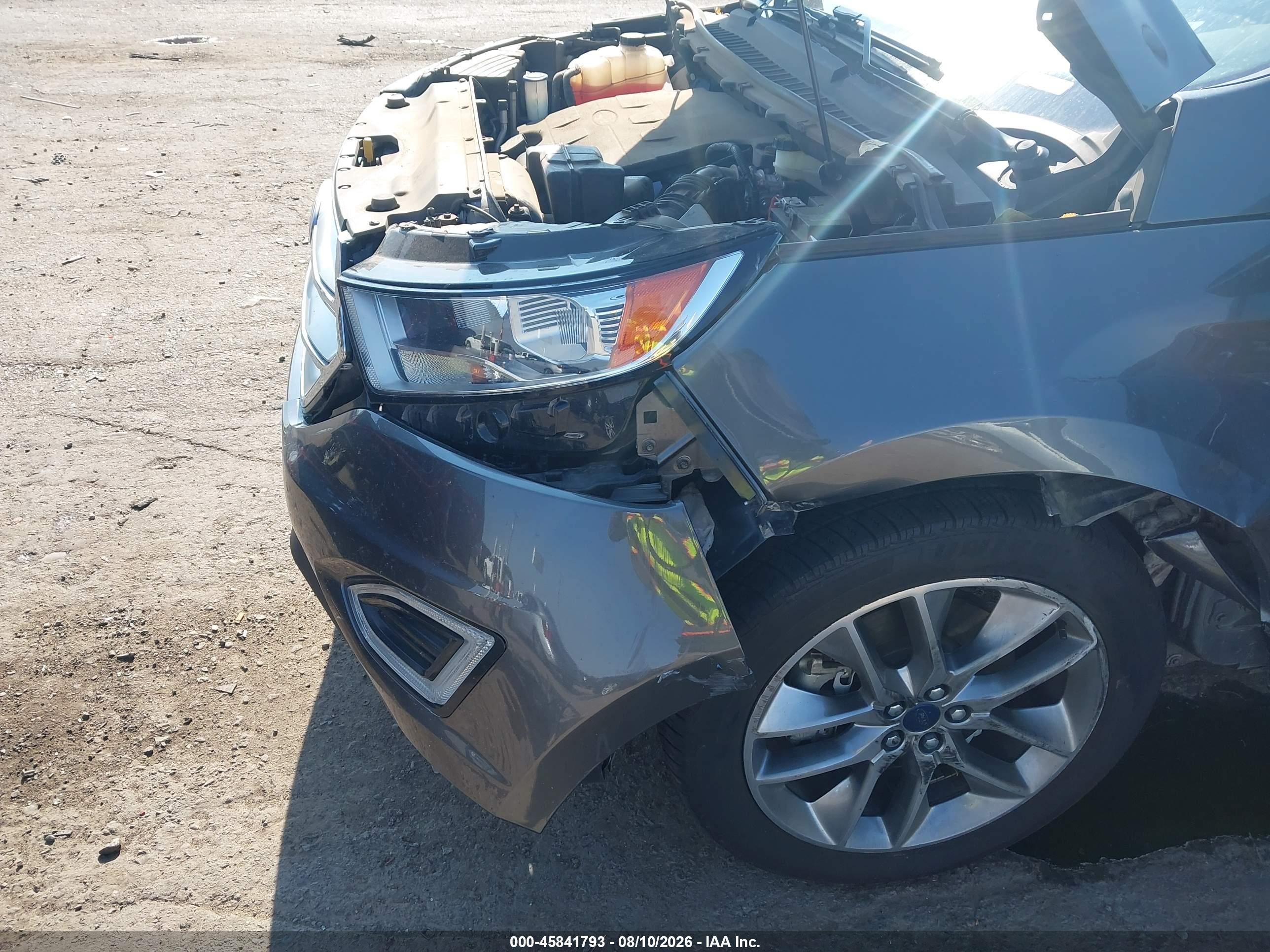 2015 Ford Edge Titanium Gray vin: 2FMTK3K80FBC06949
