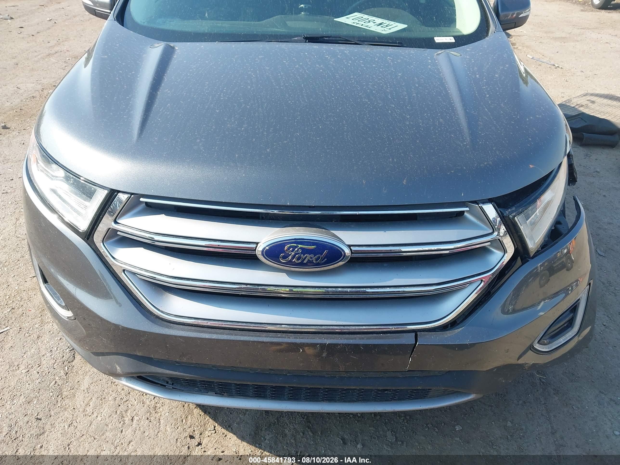 2015 Ford Edge Titanium Gray vin: 2FMTK3K80FBC06949