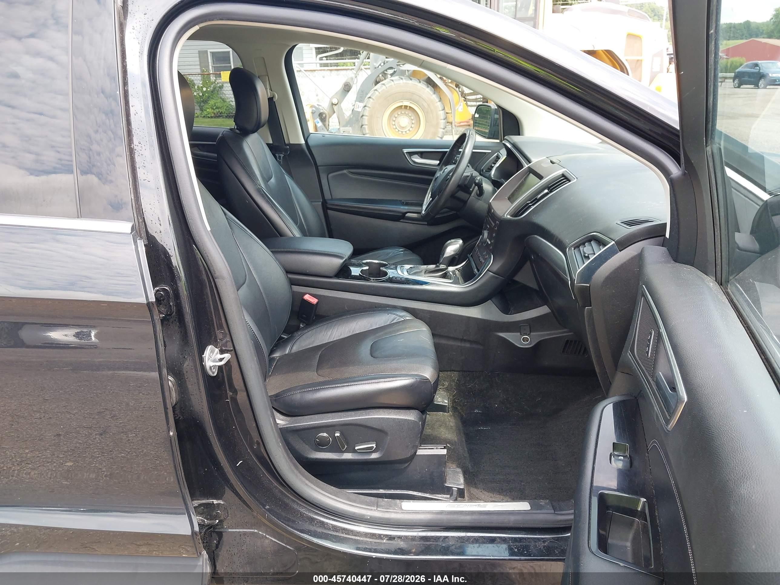 2015 Ford Edge Titanium Black vin: 2FMTK3K81FBB58510